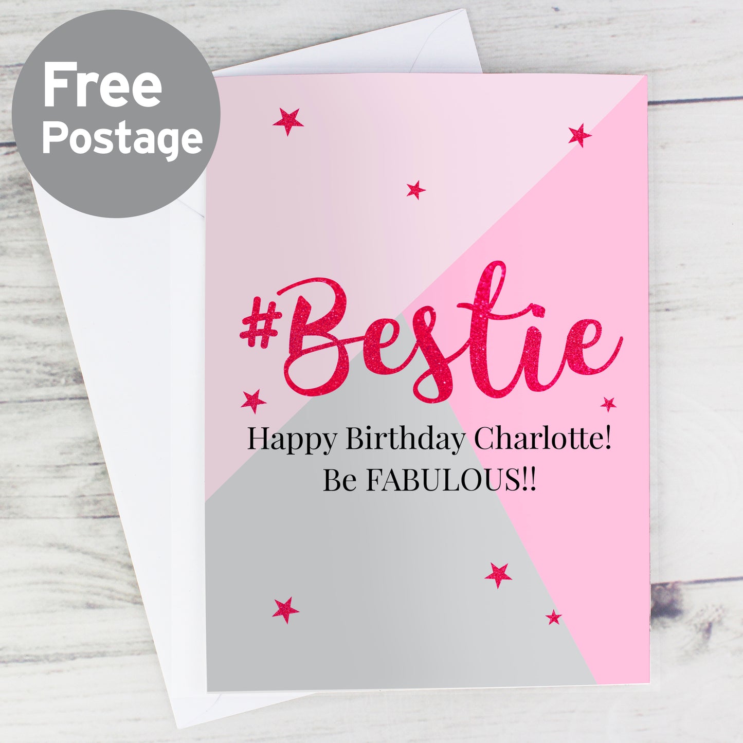 Personalised #Bestie Card - MK&JD Gifts