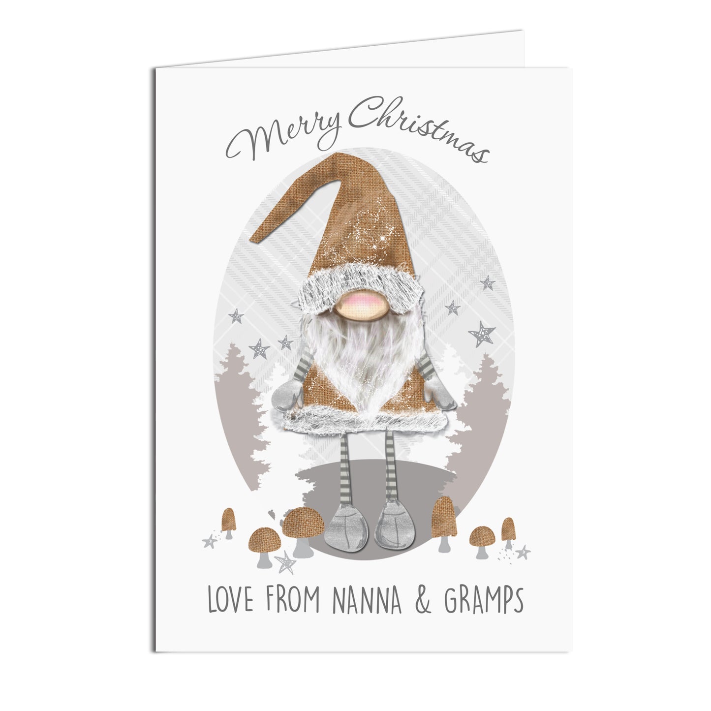 Personalised Christmas Gonk Card - MK&JD Gifts