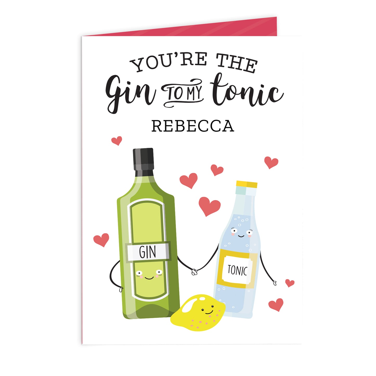 Personalised 'Gin to My Tonic' Card - MK&JD Gifts