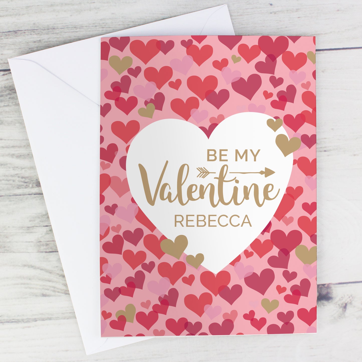 Personalised Valentine's Day Confetti Hearts Card - MK&JD Gifts