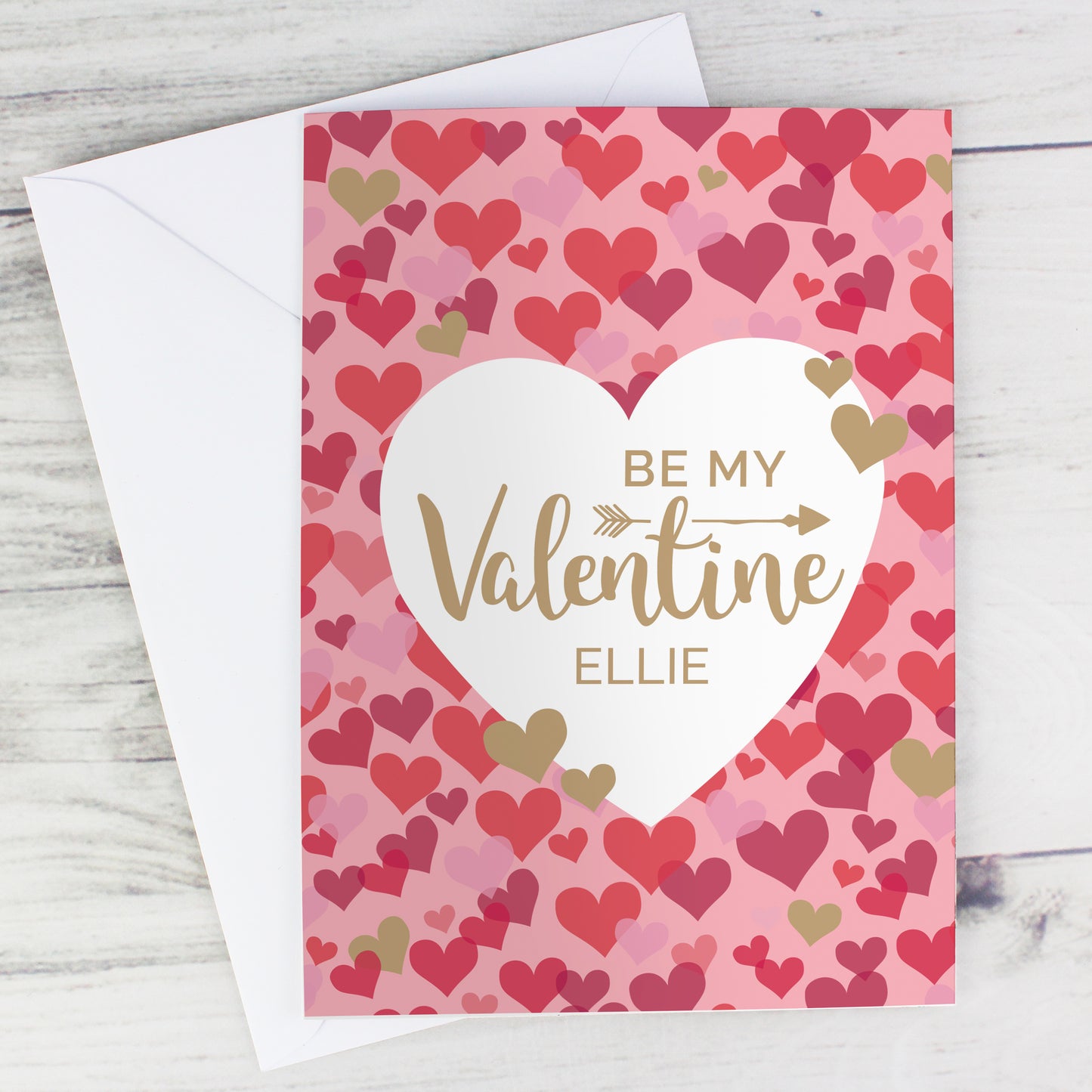Personalised Valentine's Day Confetti Hearts Card - MK&JD Gifts
