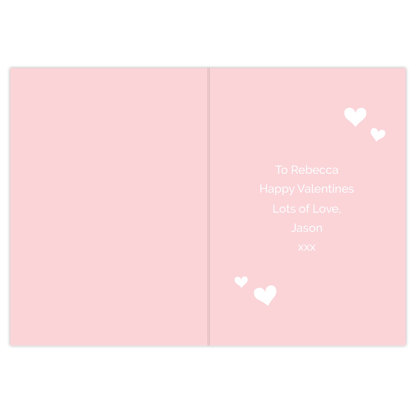 Personalised Valentine's Day Confetti Hearts Card - MK&JD Gifts