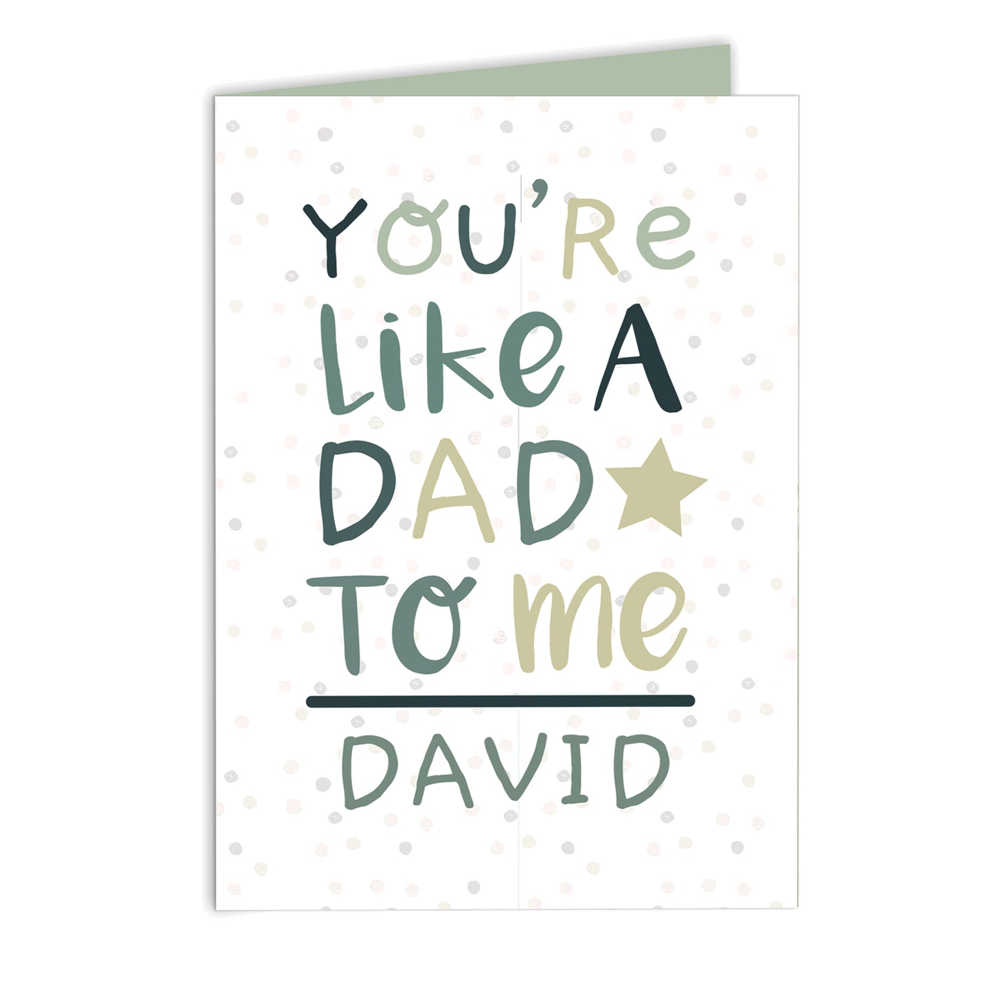 Personalised 'You're Like a Dad to Me' Card - MK&JD Gifts