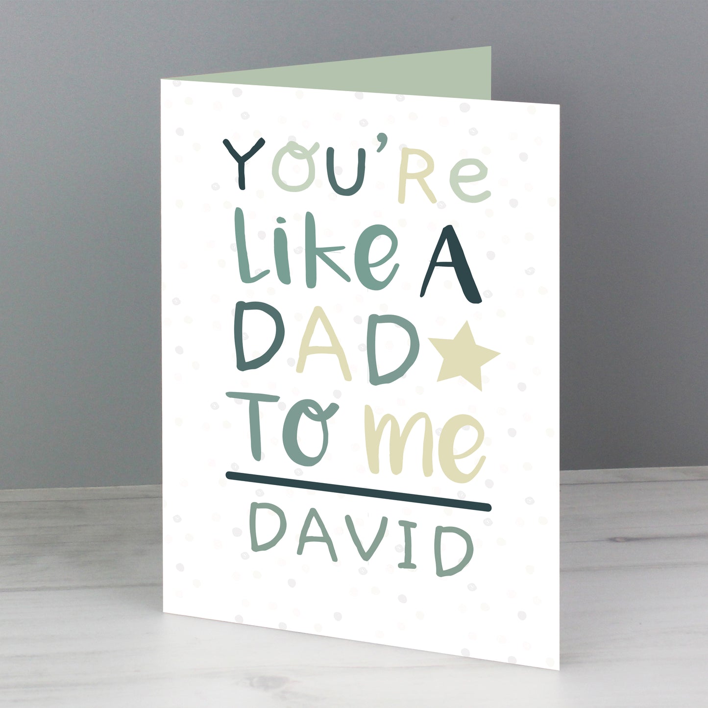 Personalised 'You're Like a Dad to Me' Card - MK&JD Gifts