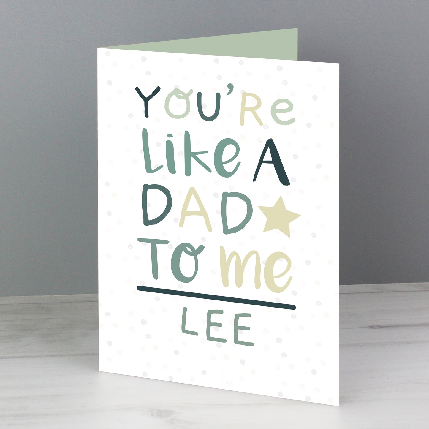 Personalised 'You're Like a Dad to Me' Card - MK&JD Gifts
