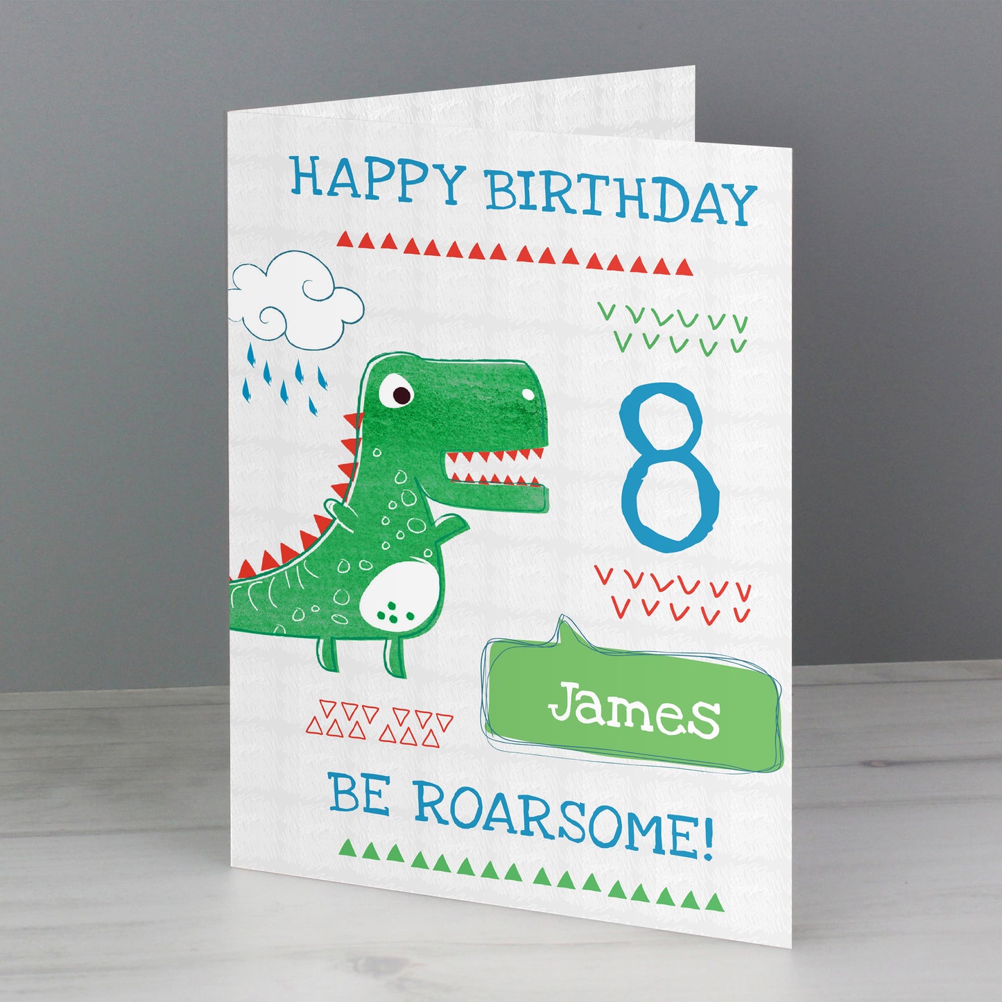 Personalised 'Be Roarsome' Dinosaur Card - MK&JD Gifts