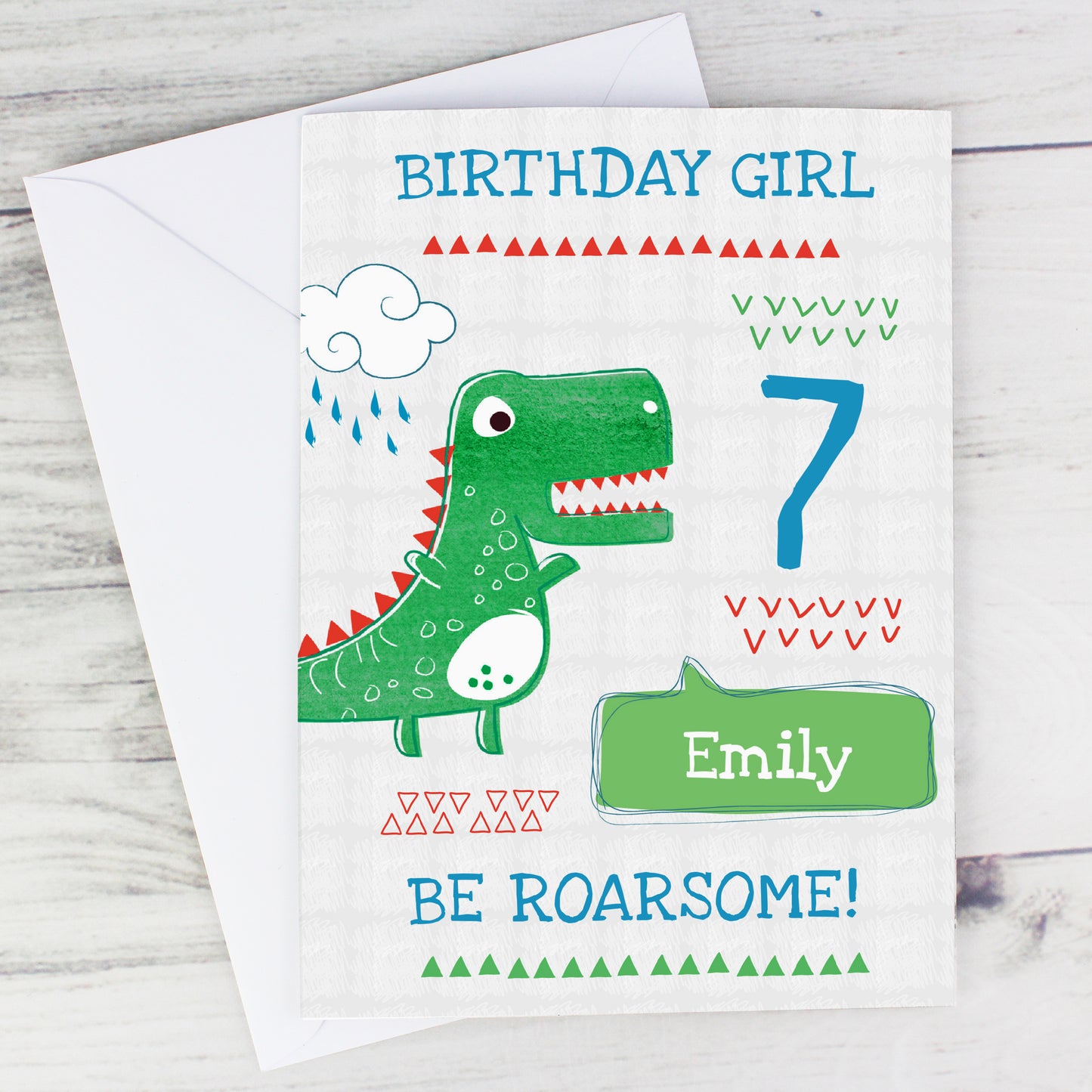 Personalised 'Be Roarsome' Dinosaur Card - MK&JD Gifts