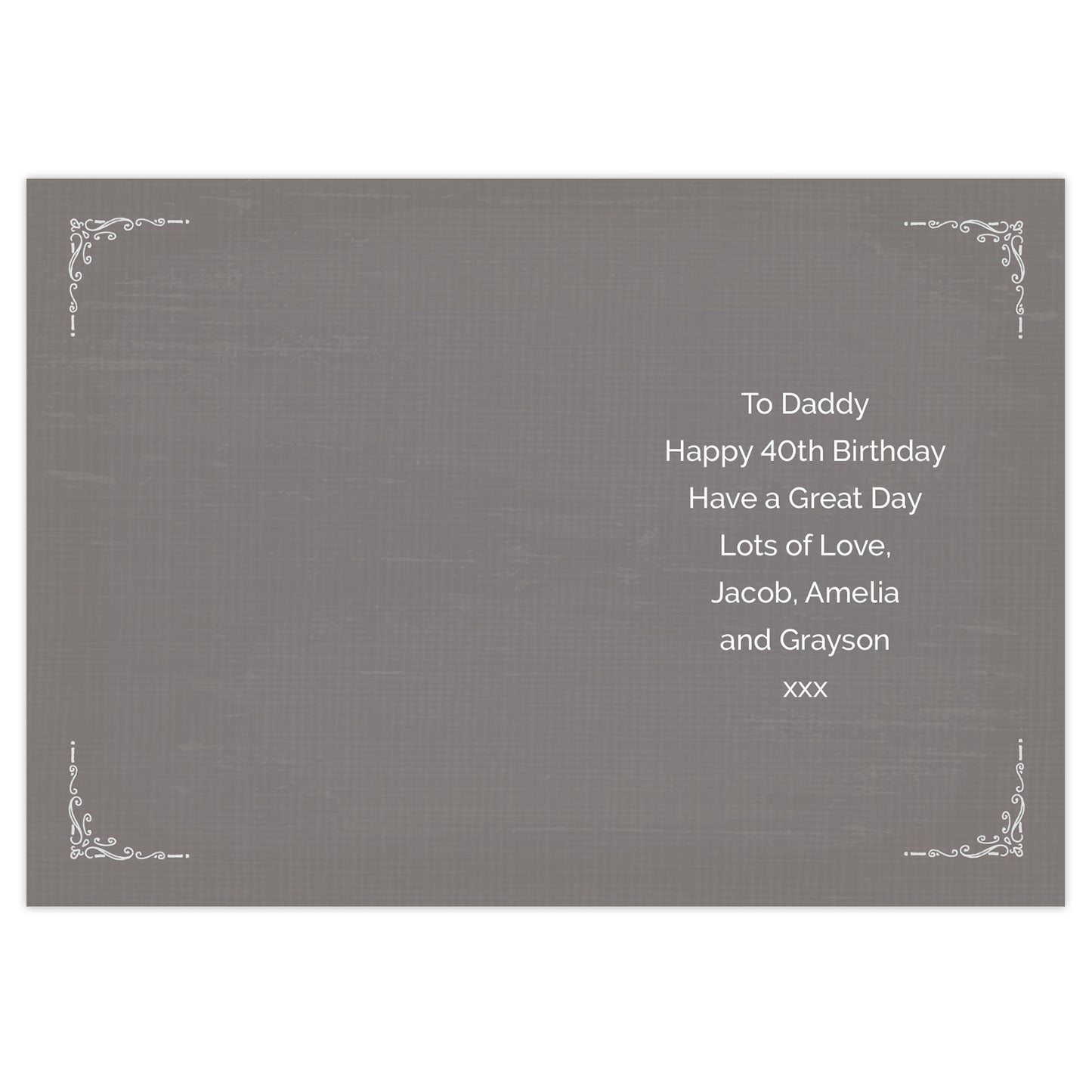 Personalised Vintage Typography Birthday Card - MK&JD Gifts
