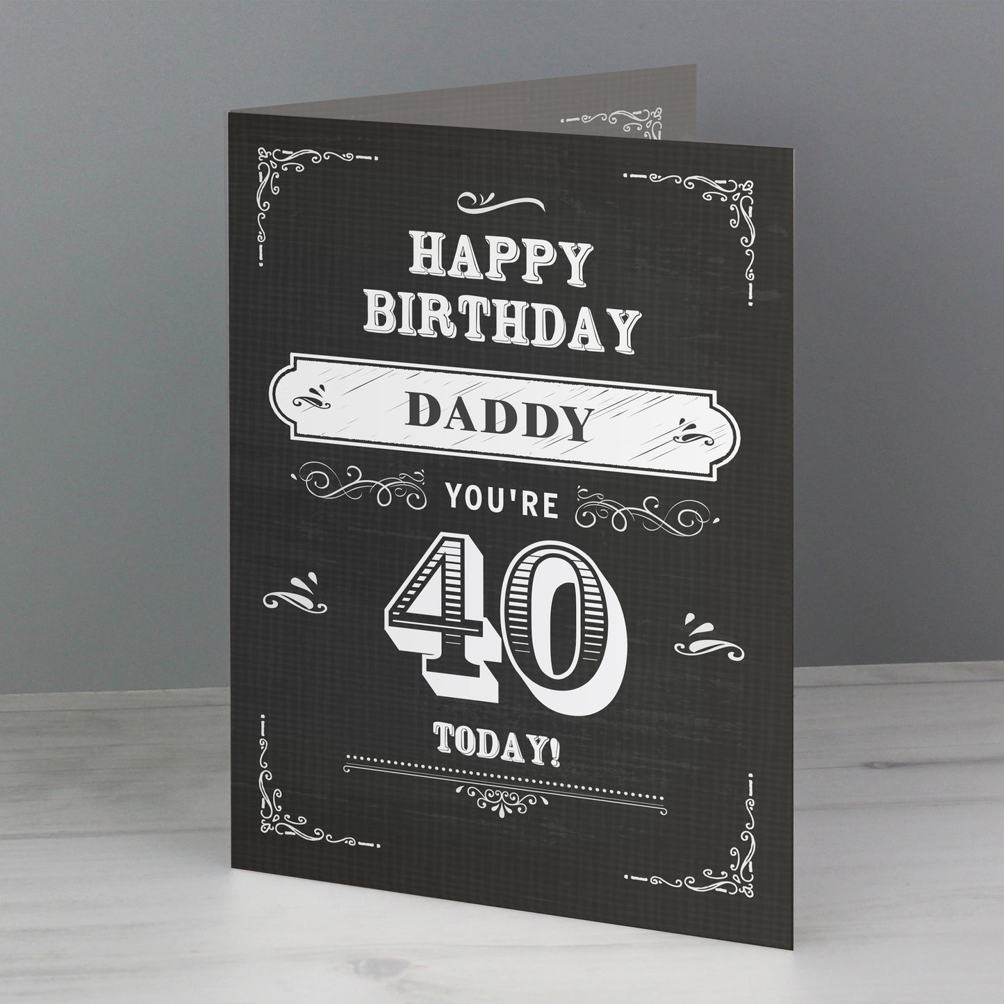 Personalised Vintage Typography Birthday Card - MK&JD Gifts