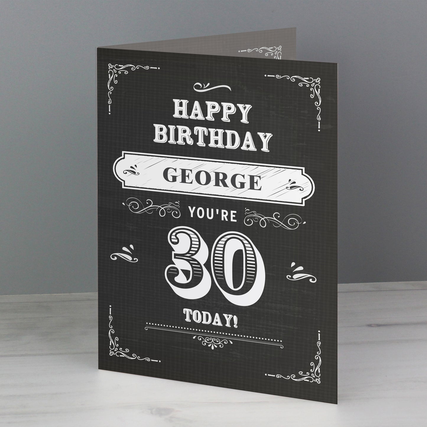 Personalised Vintage Typography Birthday Card - MK&JD Gifts