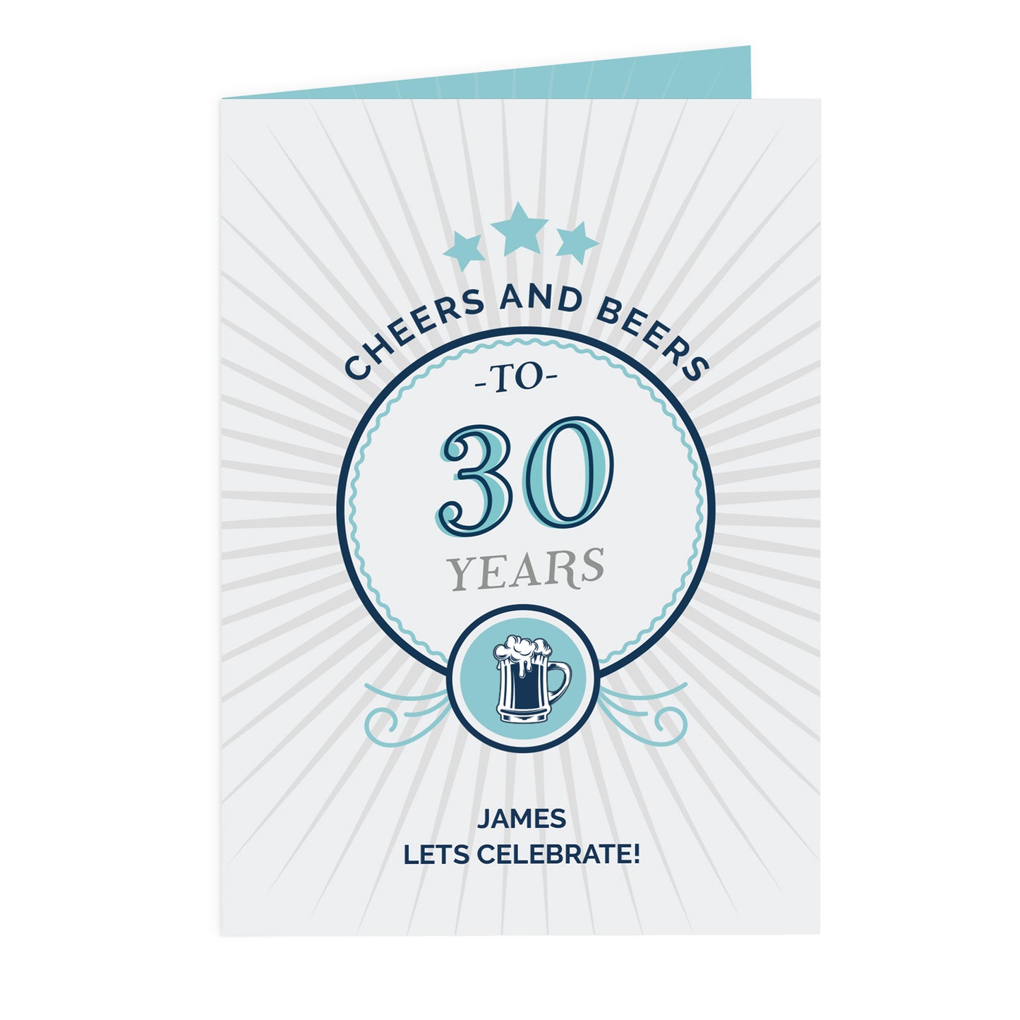 Personalised Cheers and Beers Birthday Card - MK&JD Gifts