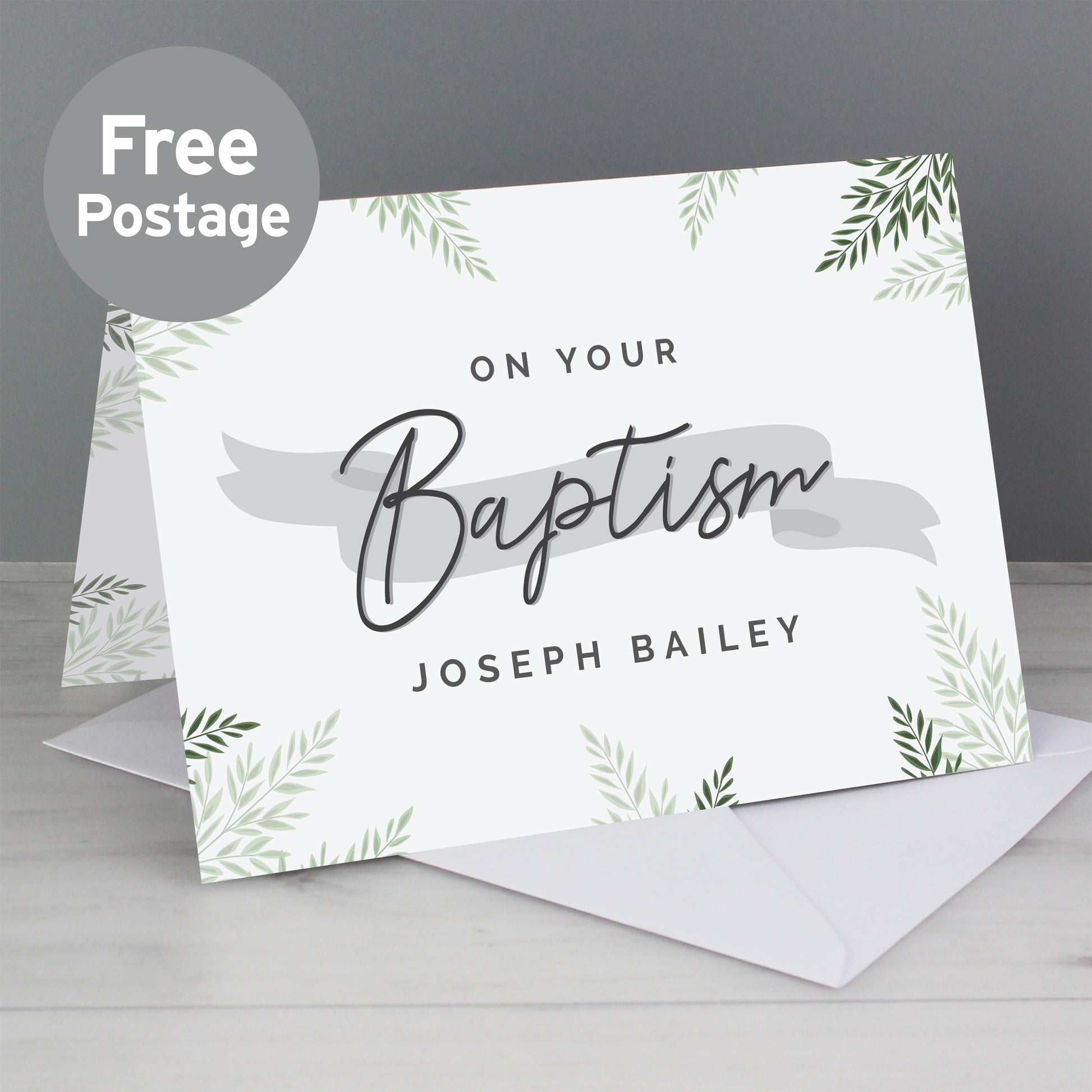 Personalised Baptism Card - MK&JD Gifts