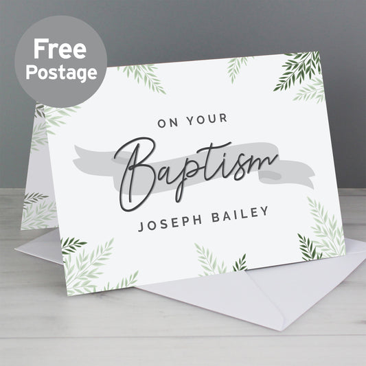 Personalised Baptism Card - MK&JD Gifts