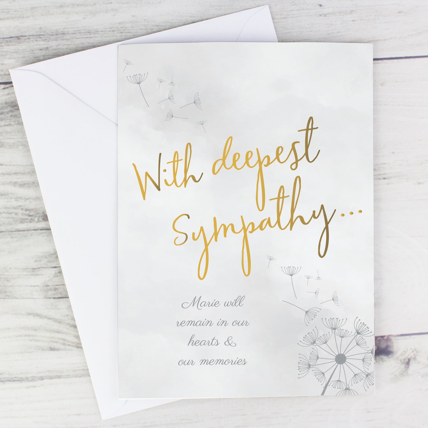 Personalised Deepest Sympathy Card - MK&JD Gifts
