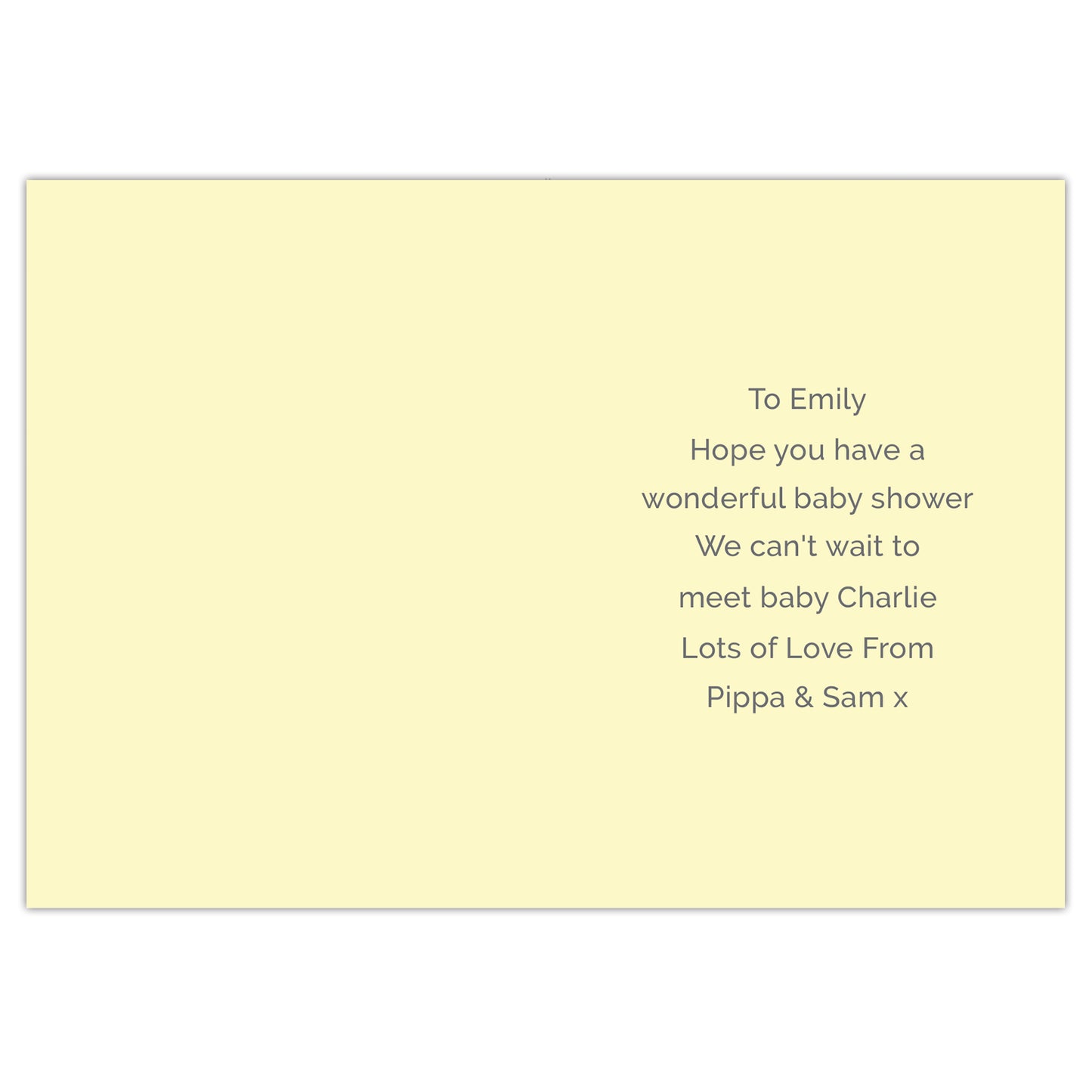 Personalised Baby Shower and New Baby Card - MK&JD Gifts