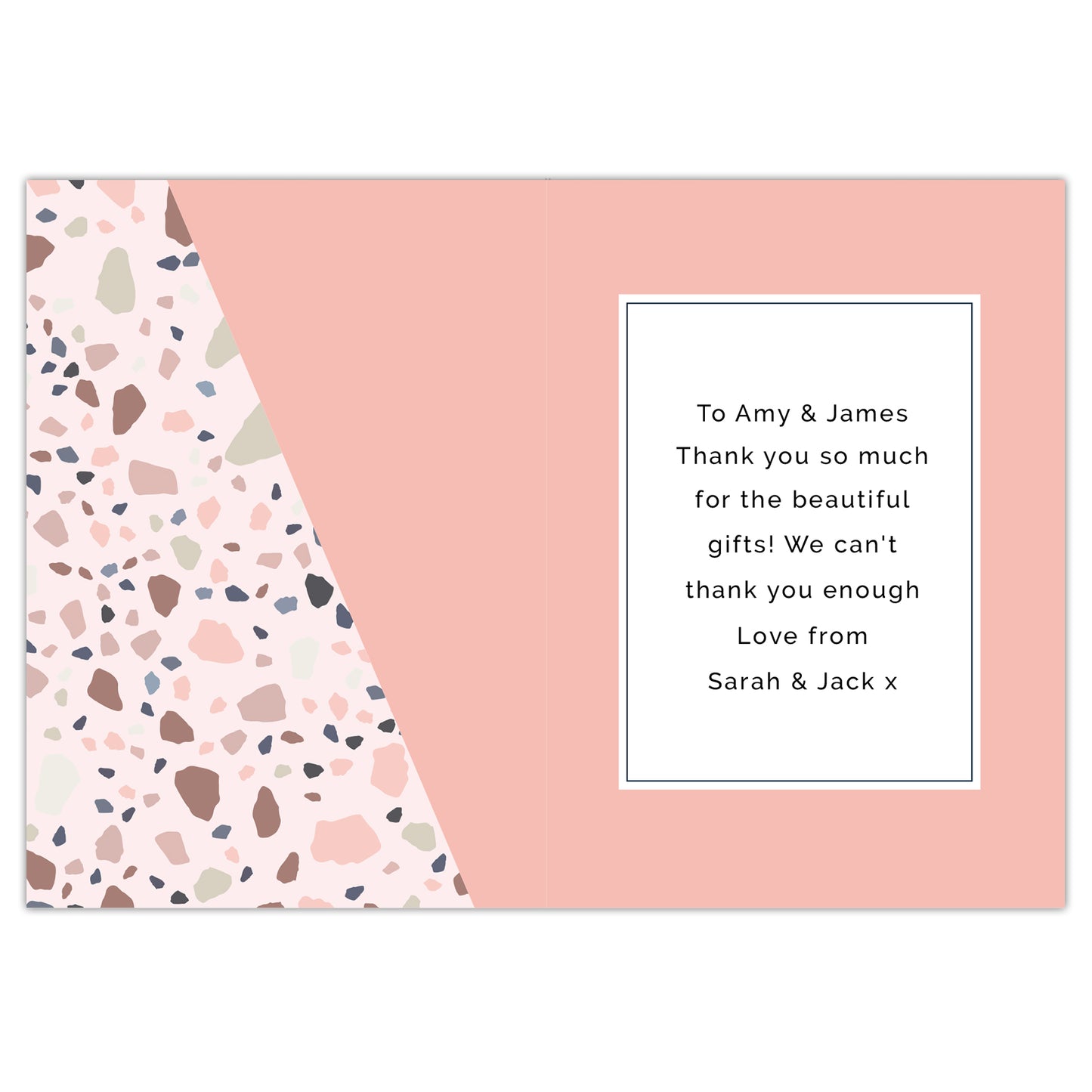 Personalised Thank You Card - MK&JD Gifts