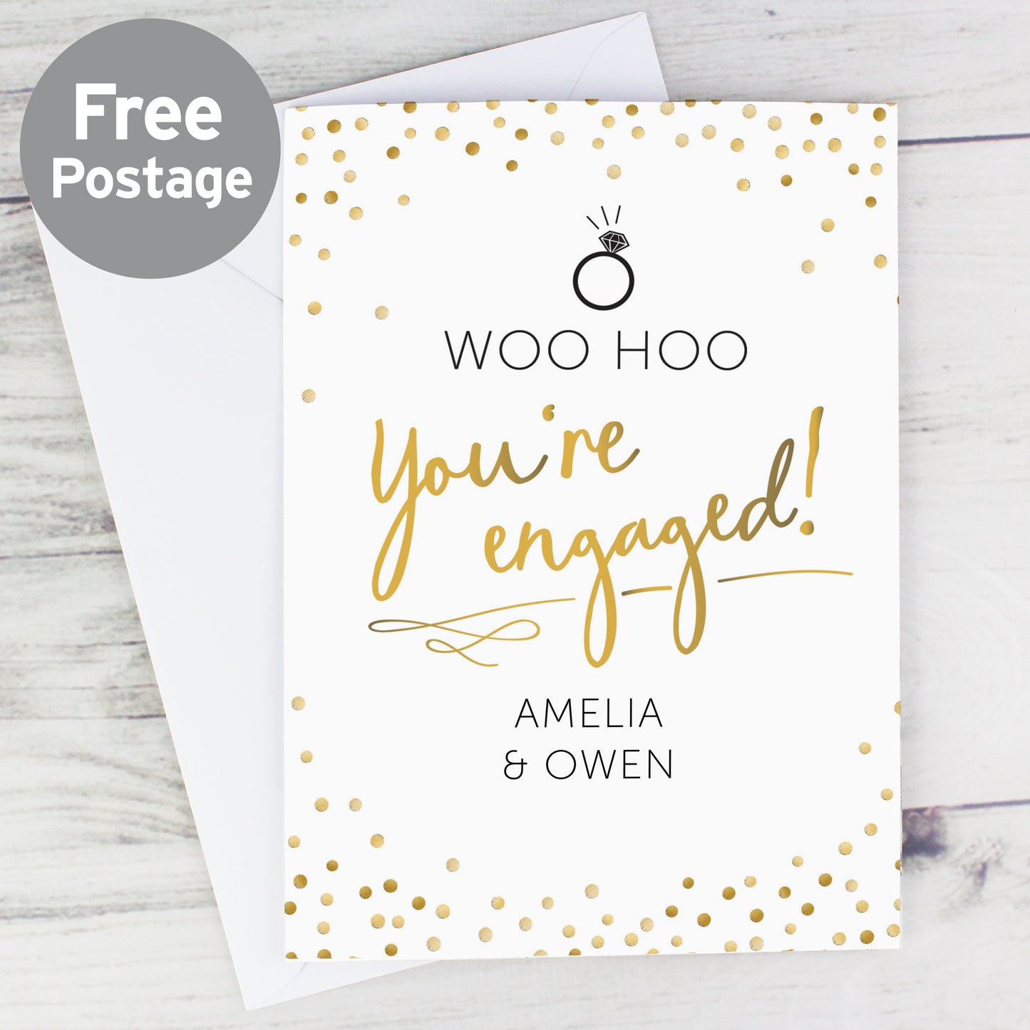Personalised Engagement Card - MK&JD Gifts