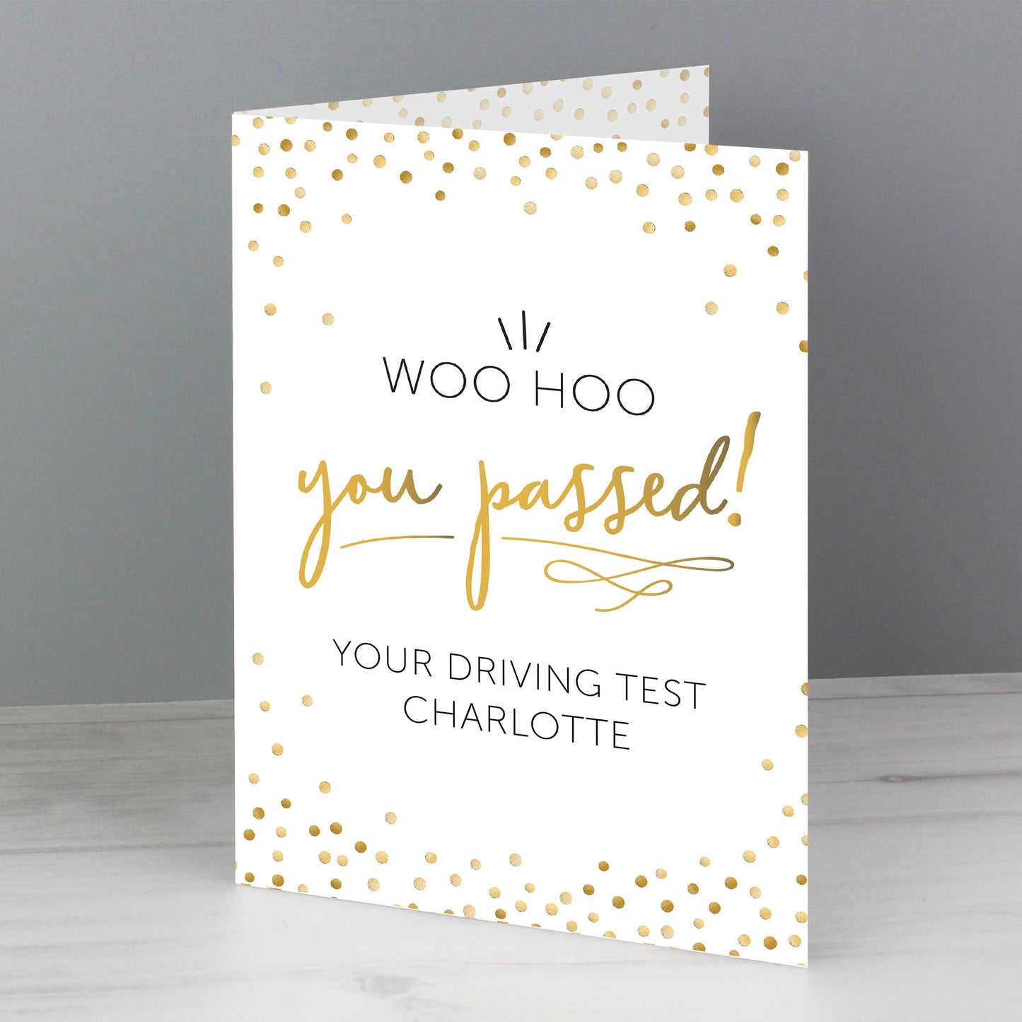 Personalised You Passed! Card - MK&JD Gifts