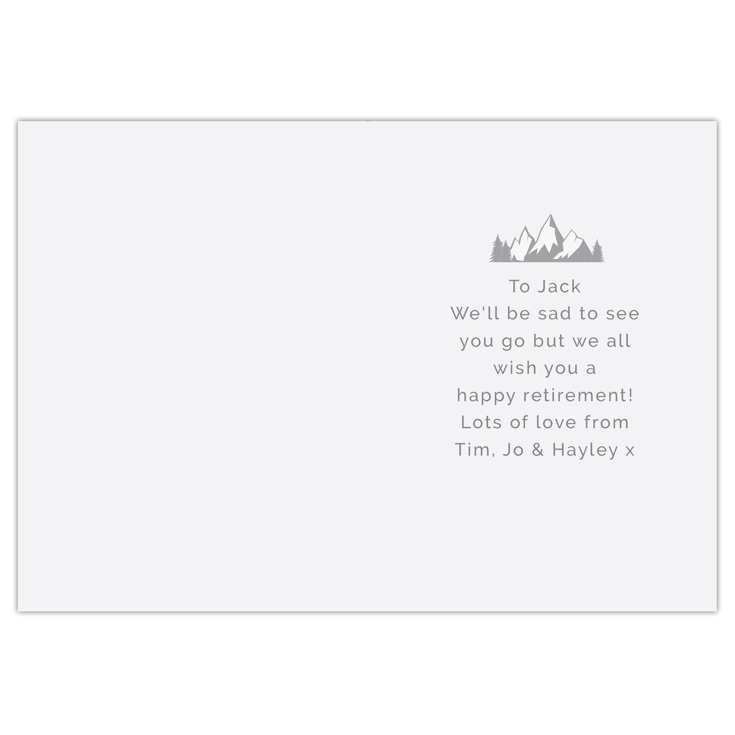 Personalised Leaving Retirement Adventure Card - MK&JD Gifts