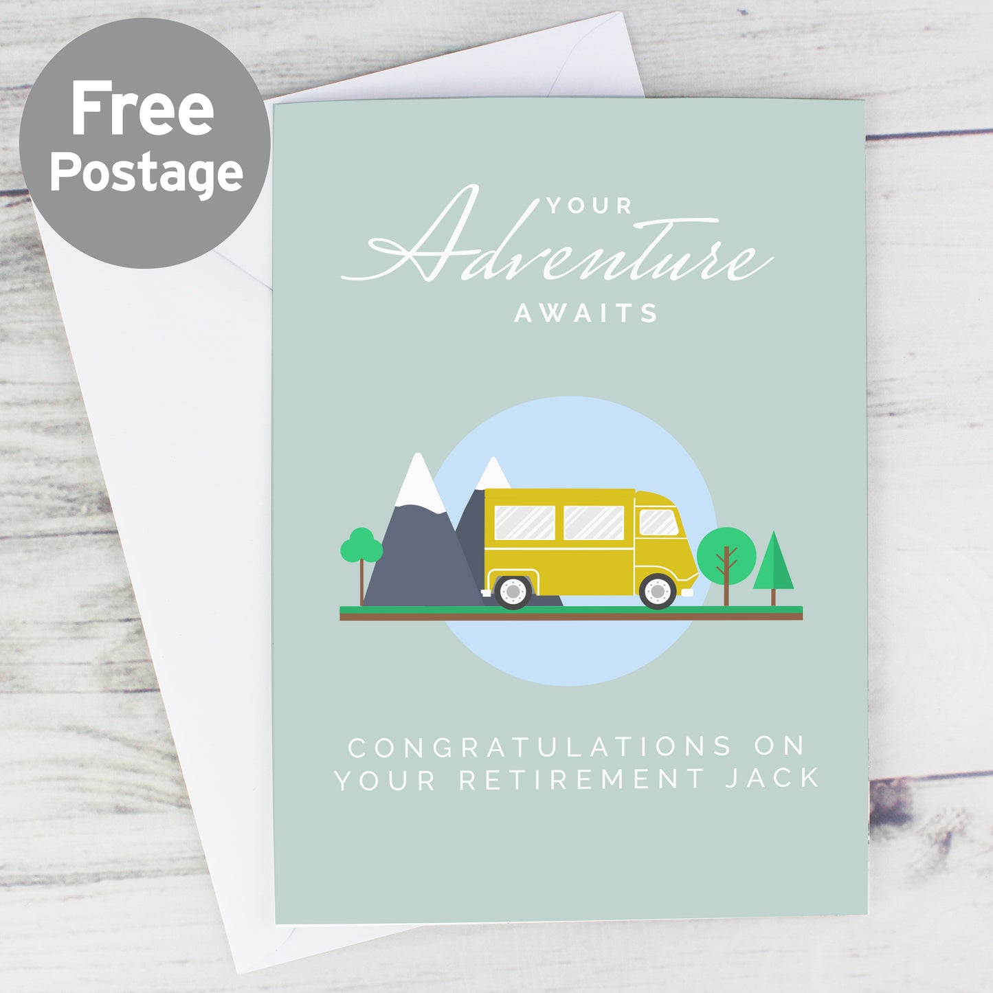 Personalised Leaving Retirement Adventure Card - MK&JD Gifts
