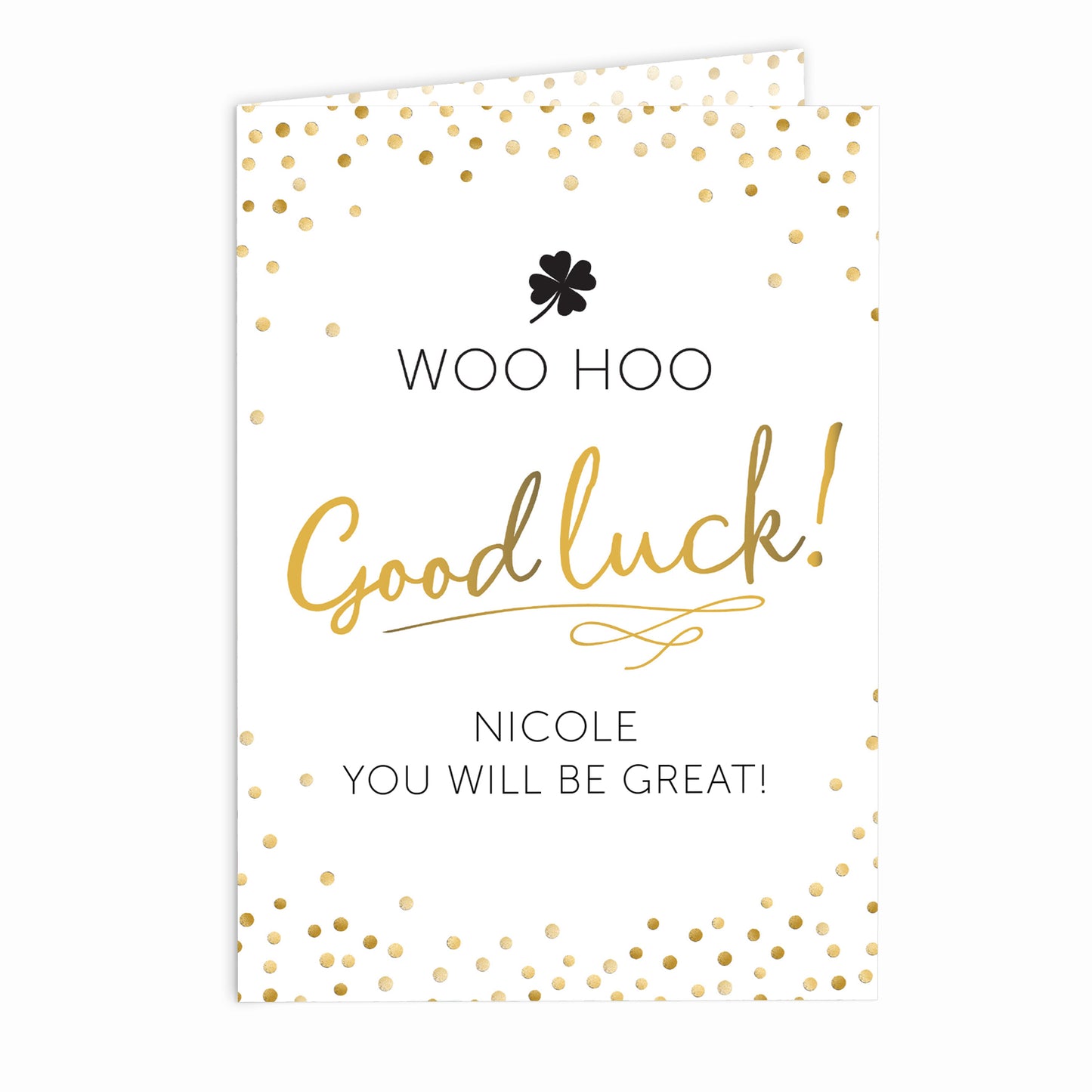 Personalised Good Luck Card - MK&JD Gifts