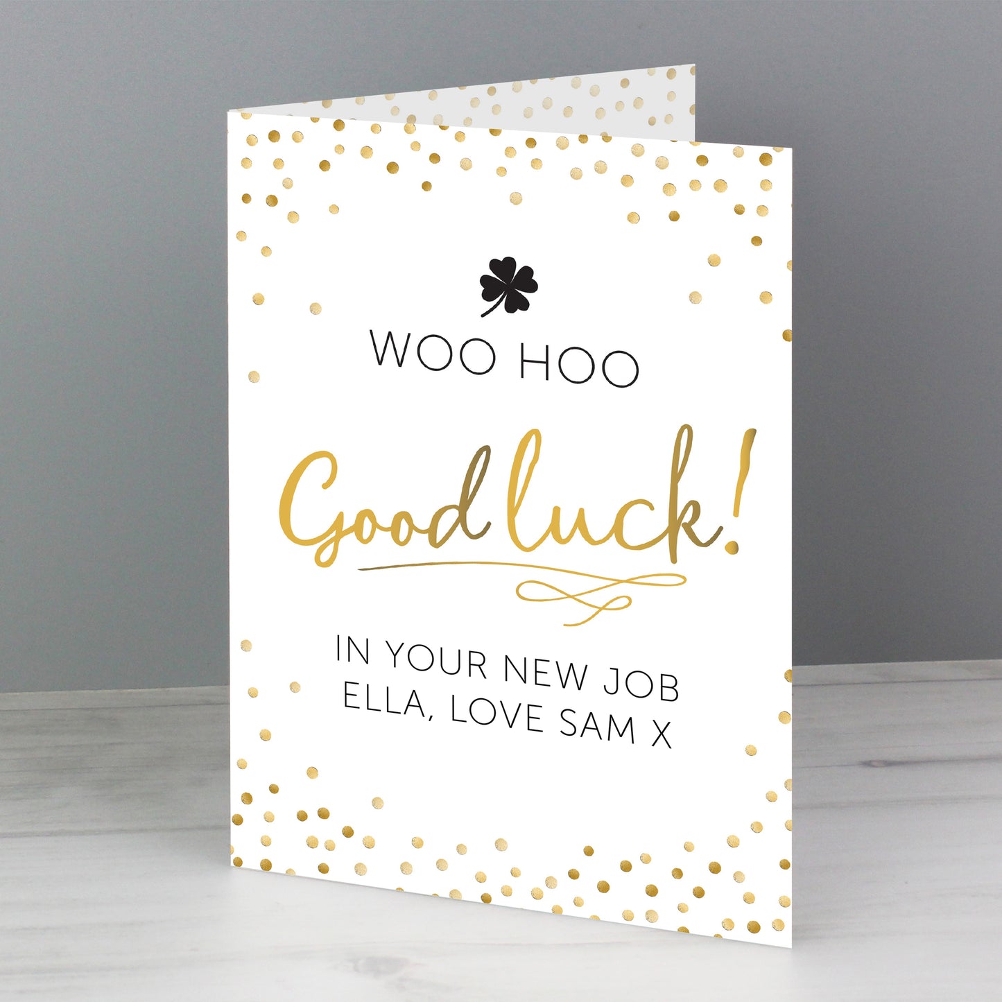 Personalised Good Luck Card - MK&JD Gifts