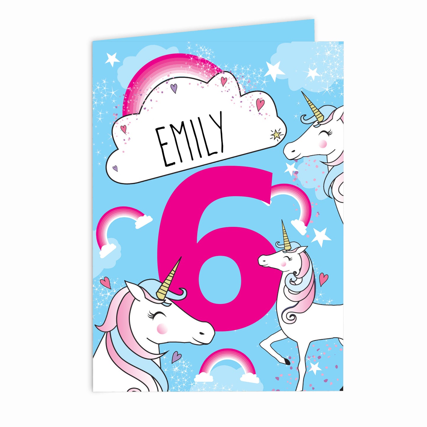 Personalised Unicorn Birthday Card - MK&JD Gifts