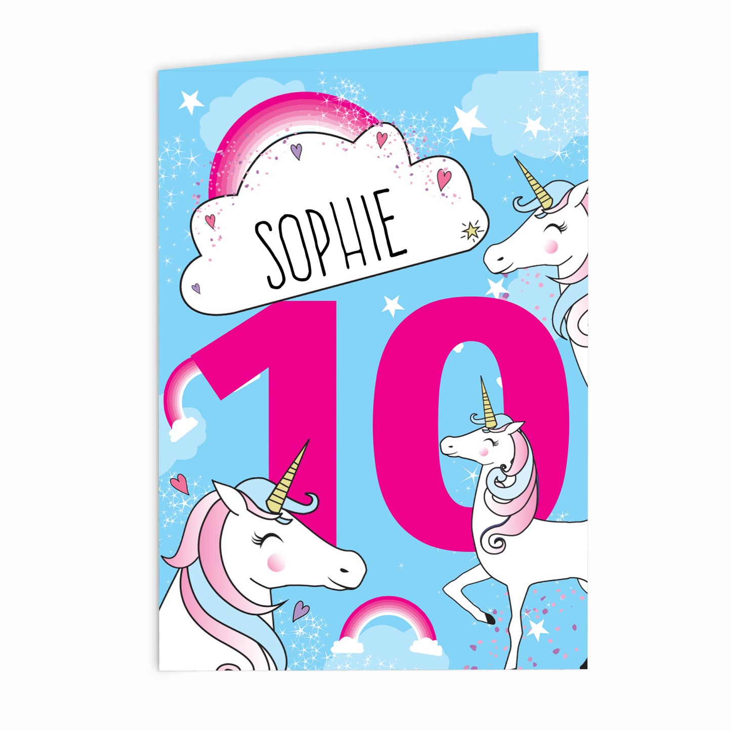 Personalised Unicorn Birthday Card - MK&JD Gifts