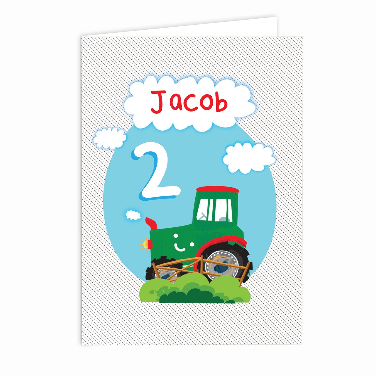 Personalised Tractor Birthday Card - MK&JD Gifts