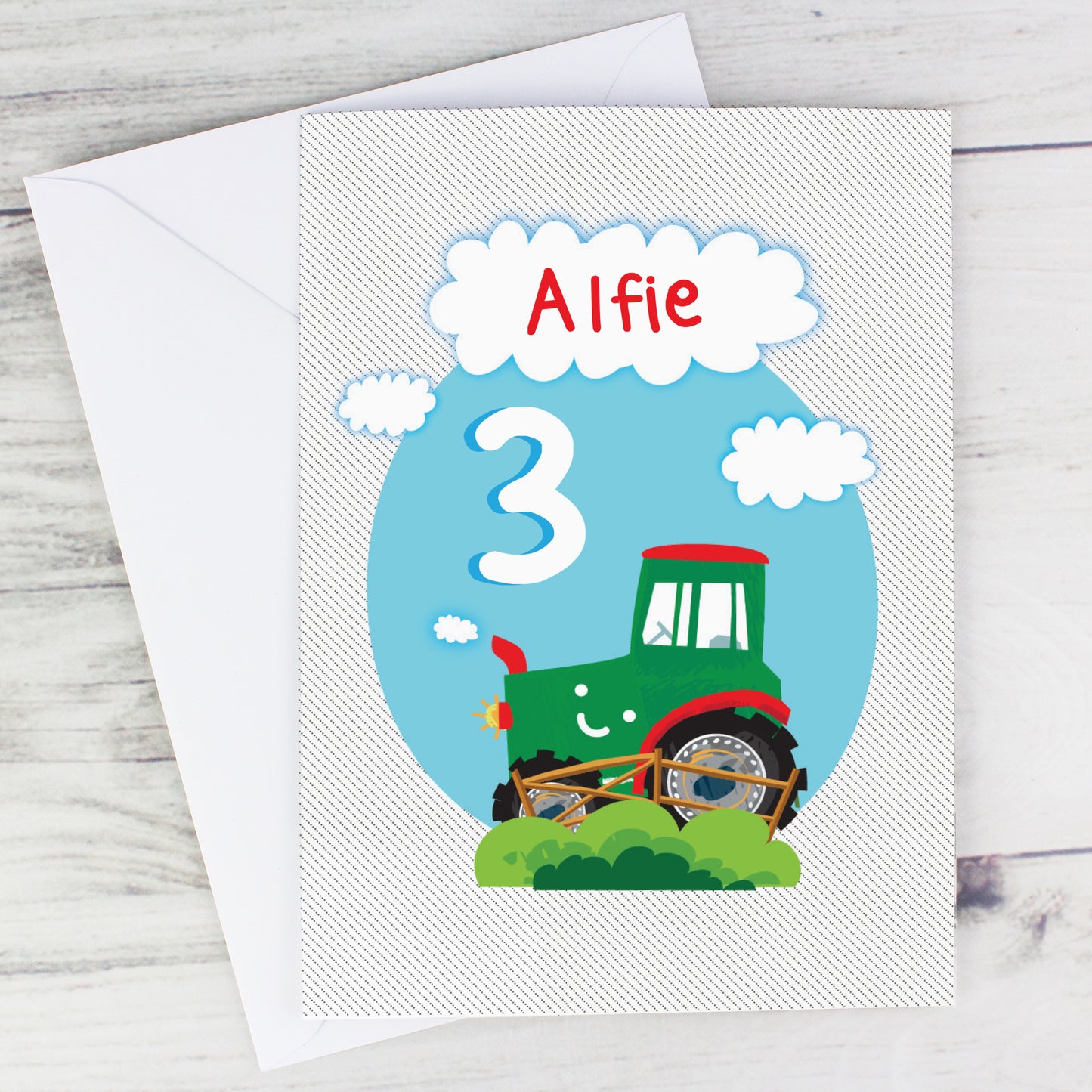 Personalised Tractor Birthday Card - MK&JD Gifts