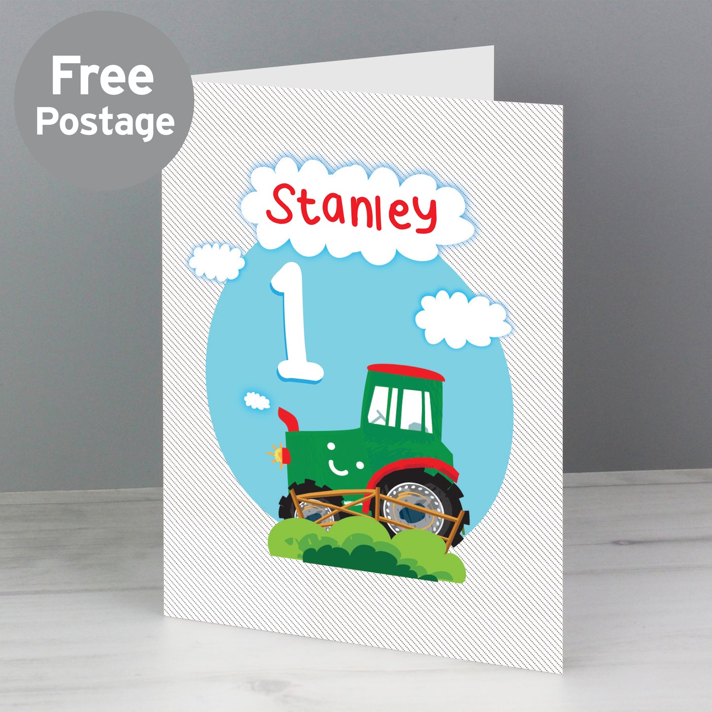 Personalised Tractor Birthday Card - MK&JD Gifts