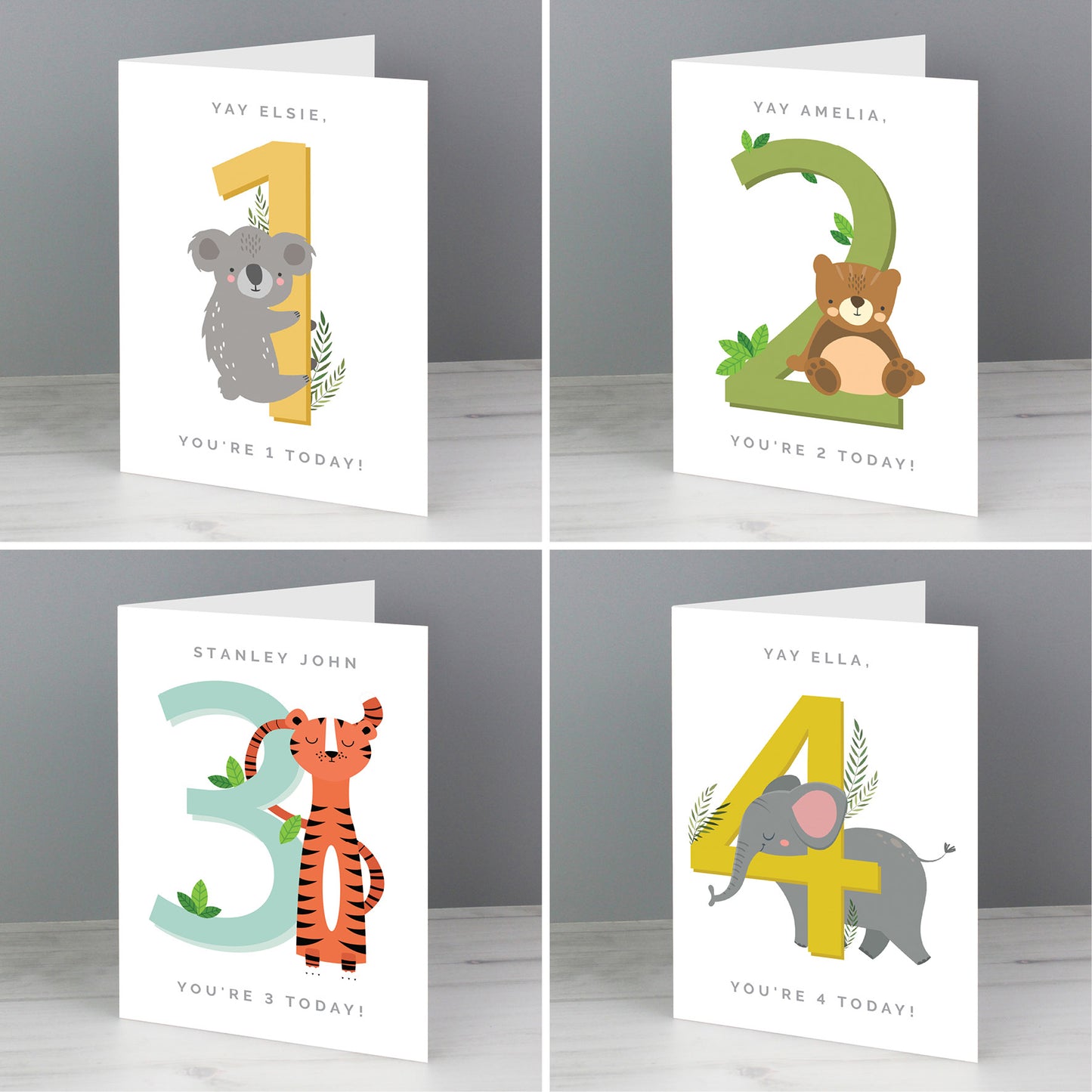 Personalised Animal Birthday Card - MK&JD Gifts