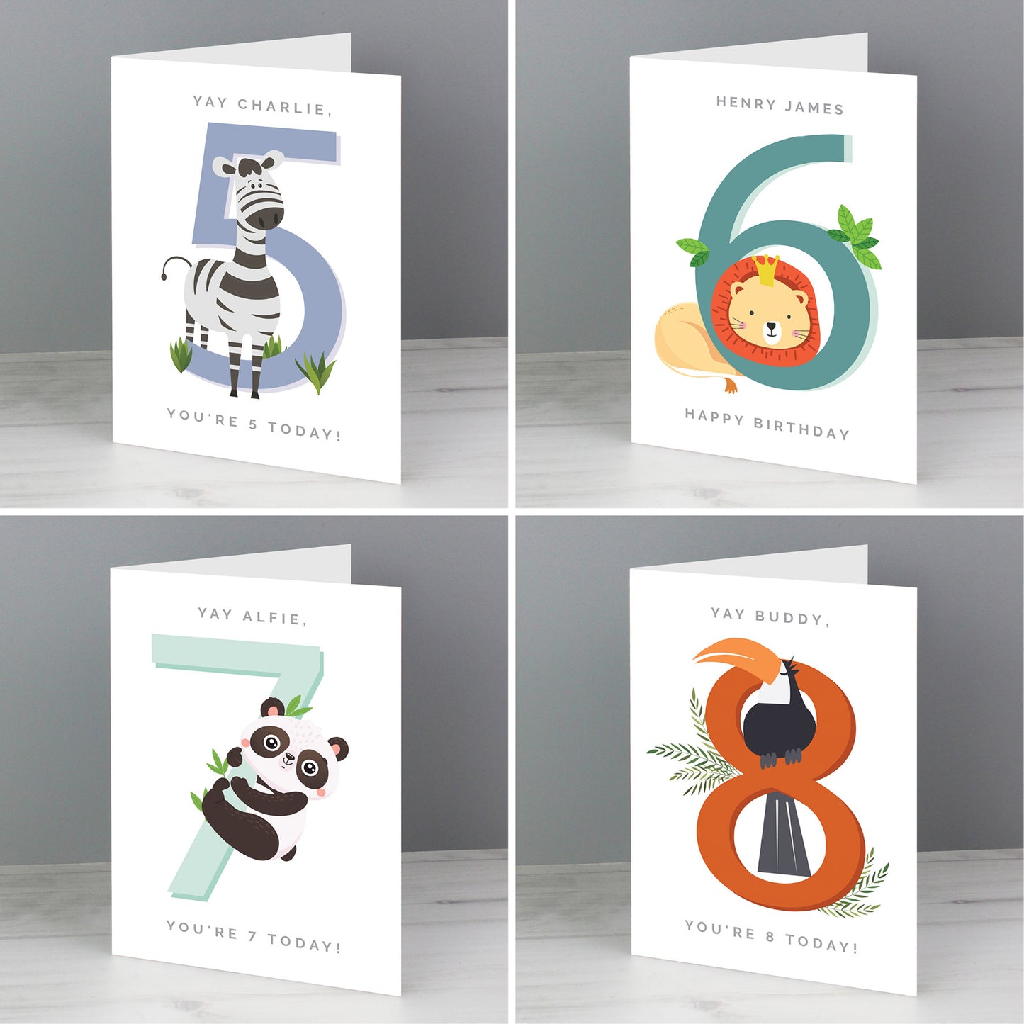 Personalised Animal Birthday Card - MK&JD Gifts