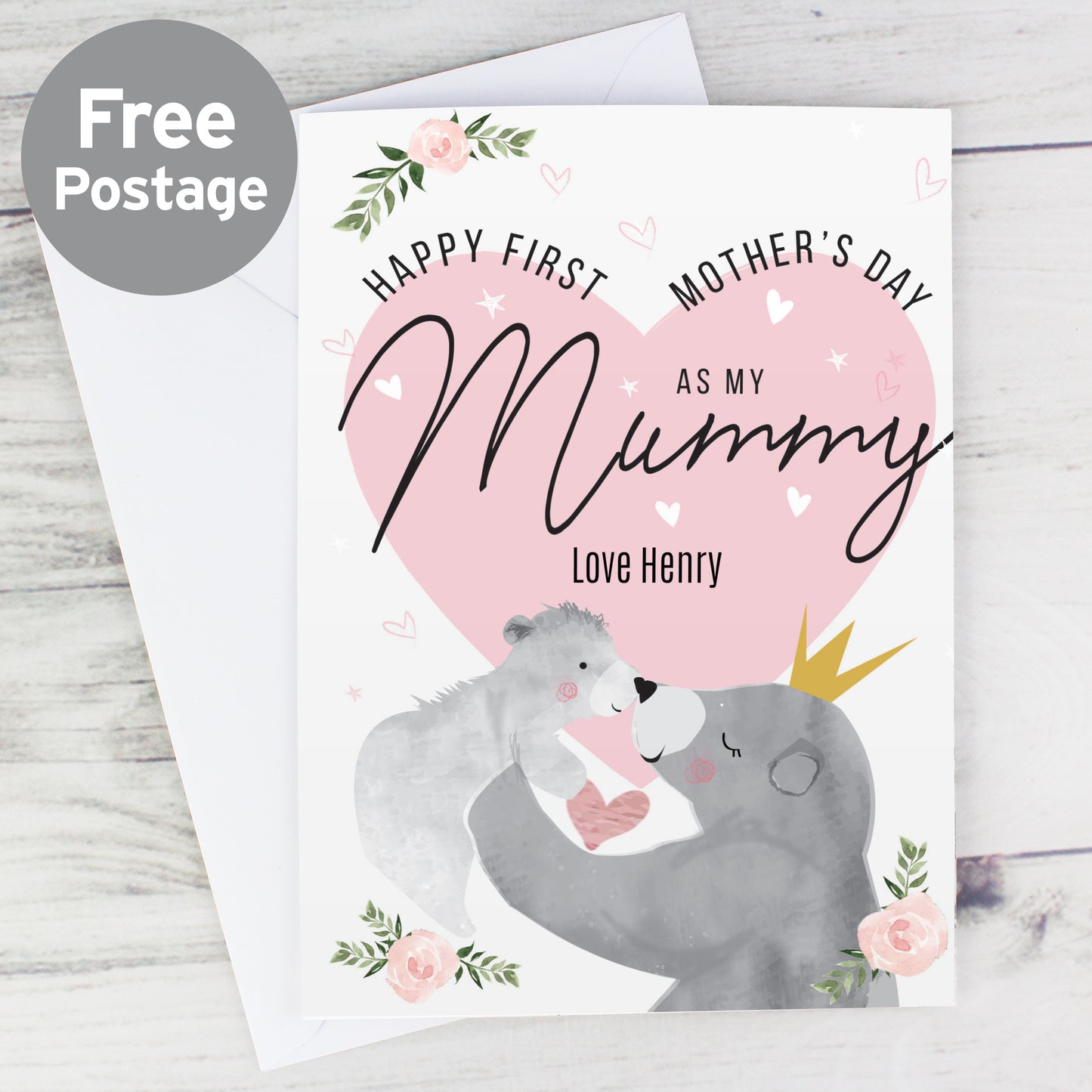Personalised 1st Mother's Day Mama Bear Card - MK&JD Gifts