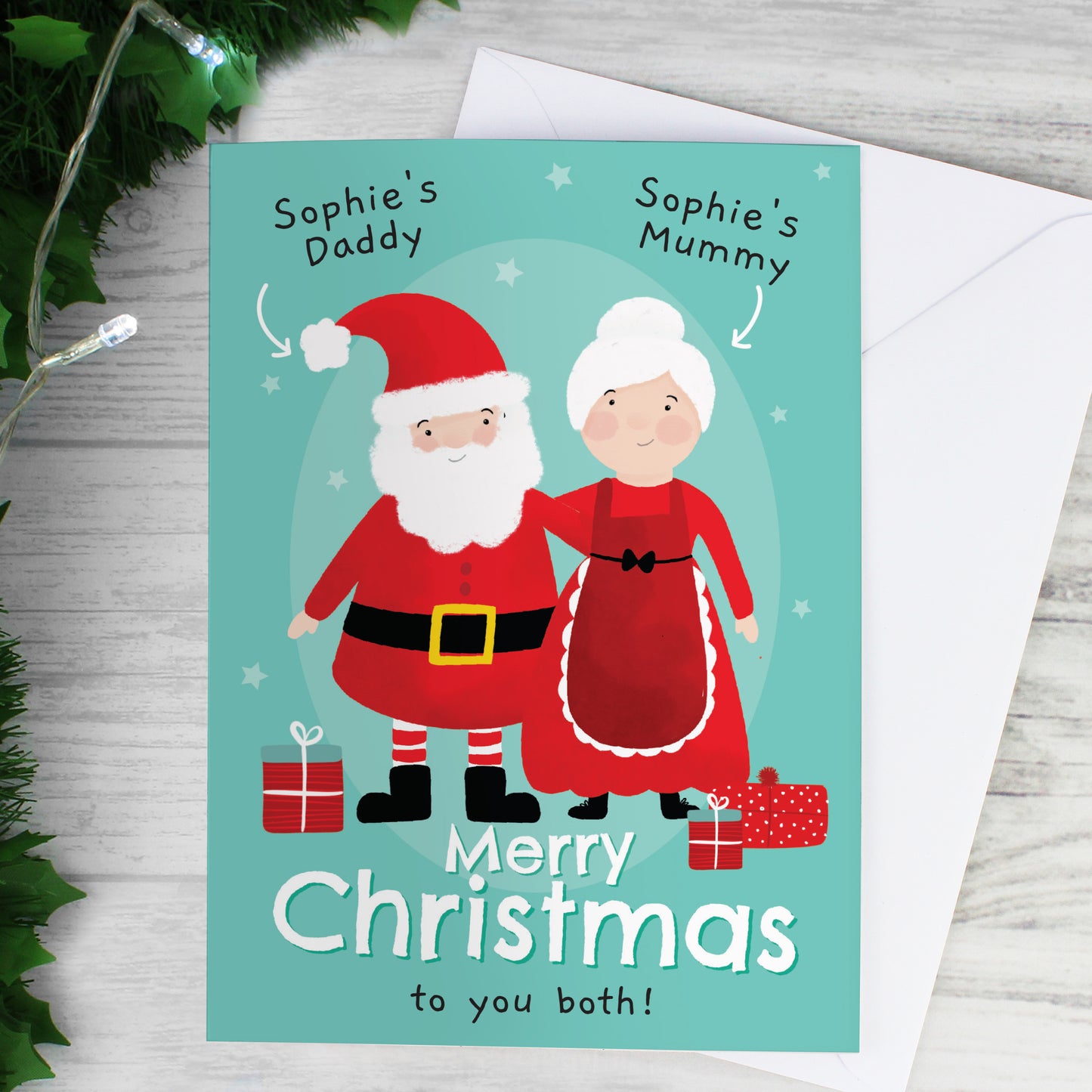 Personalised Mr & Mrs Claus Card - MK&JD Gifts