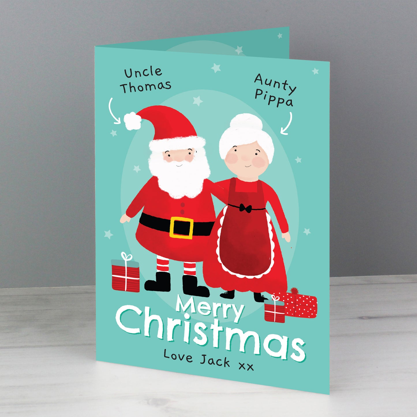 Personalised Mr & Mrs Claus Card - MK&JD Gifts