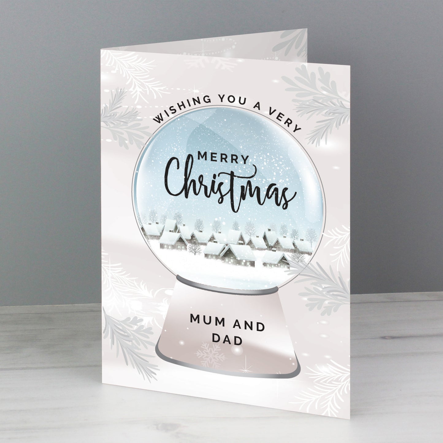 Personalised Christmas Snow Globe Card - MK&JD Gifts