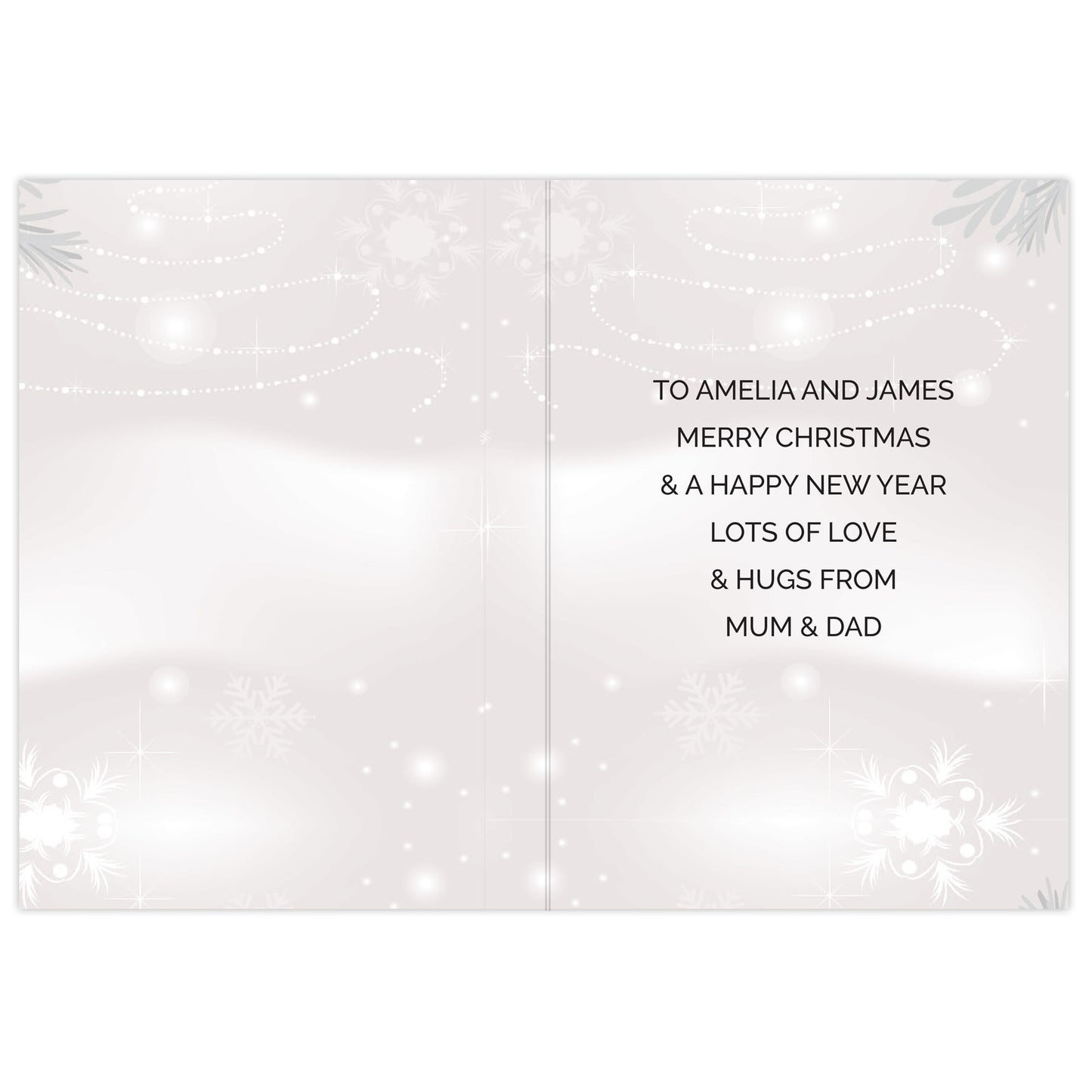 Personalised Christmas Snow Globe Card - MK&JD Gifts