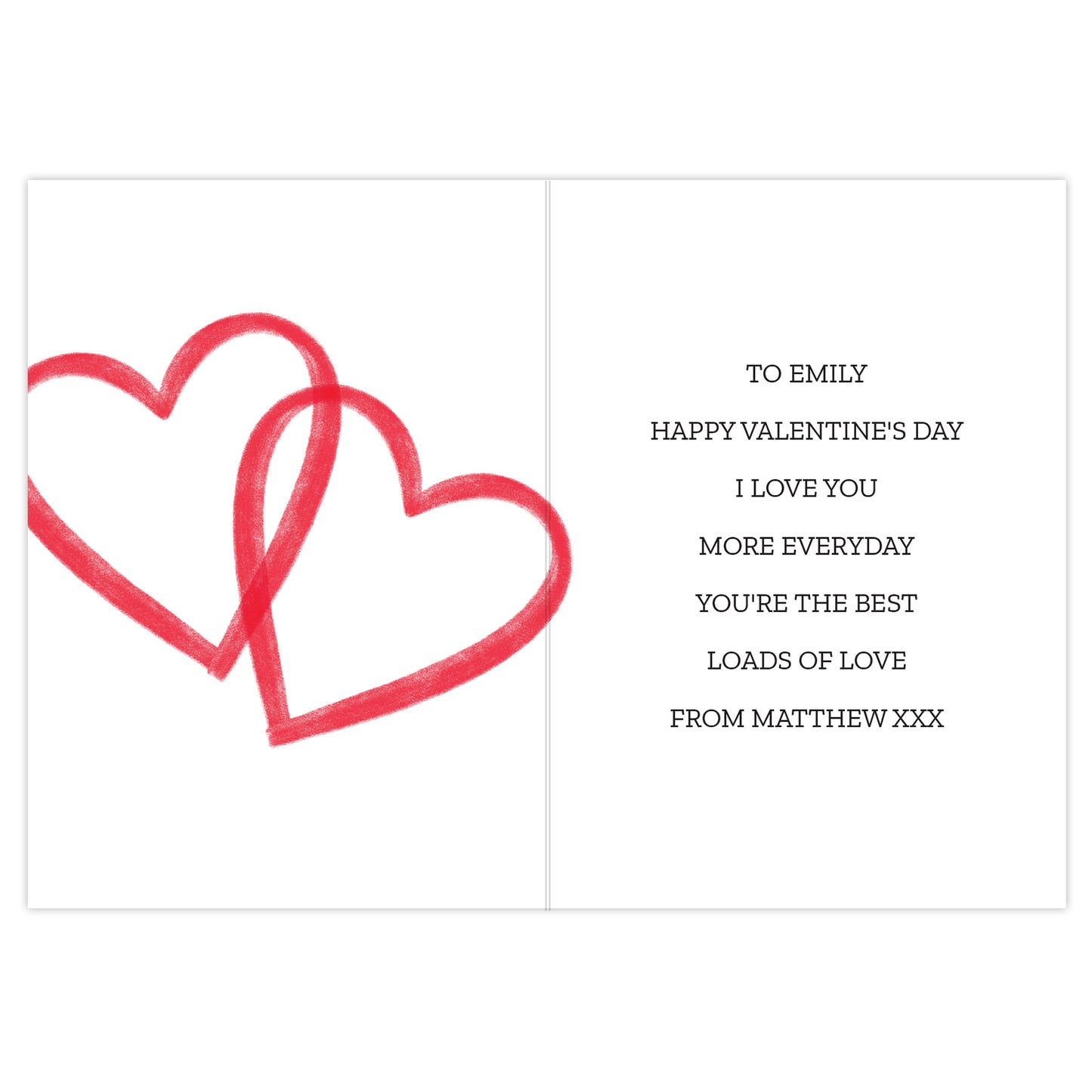 Personalised Our 1st Valentine's Day Card - MK&JD Gifts