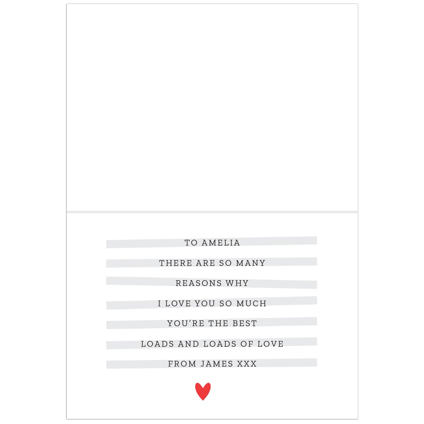 Personalised 5 Reasons Why Card - MK&JD Gifts