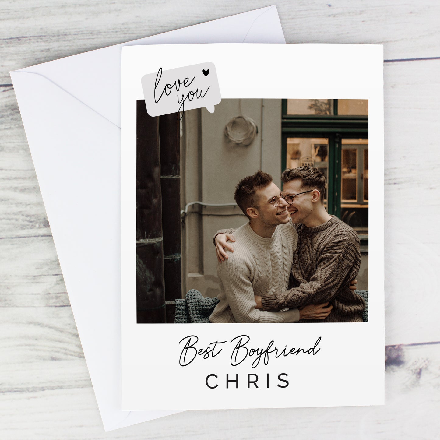 Personalised Love You Photo Upload Greeting Card - MK&JD Gifts