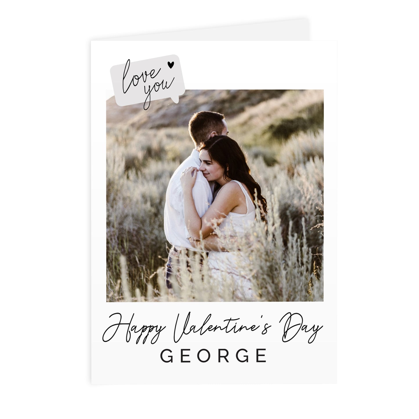 Personalised Love You Photo Upload Greeting Card - MK&JD Gifts