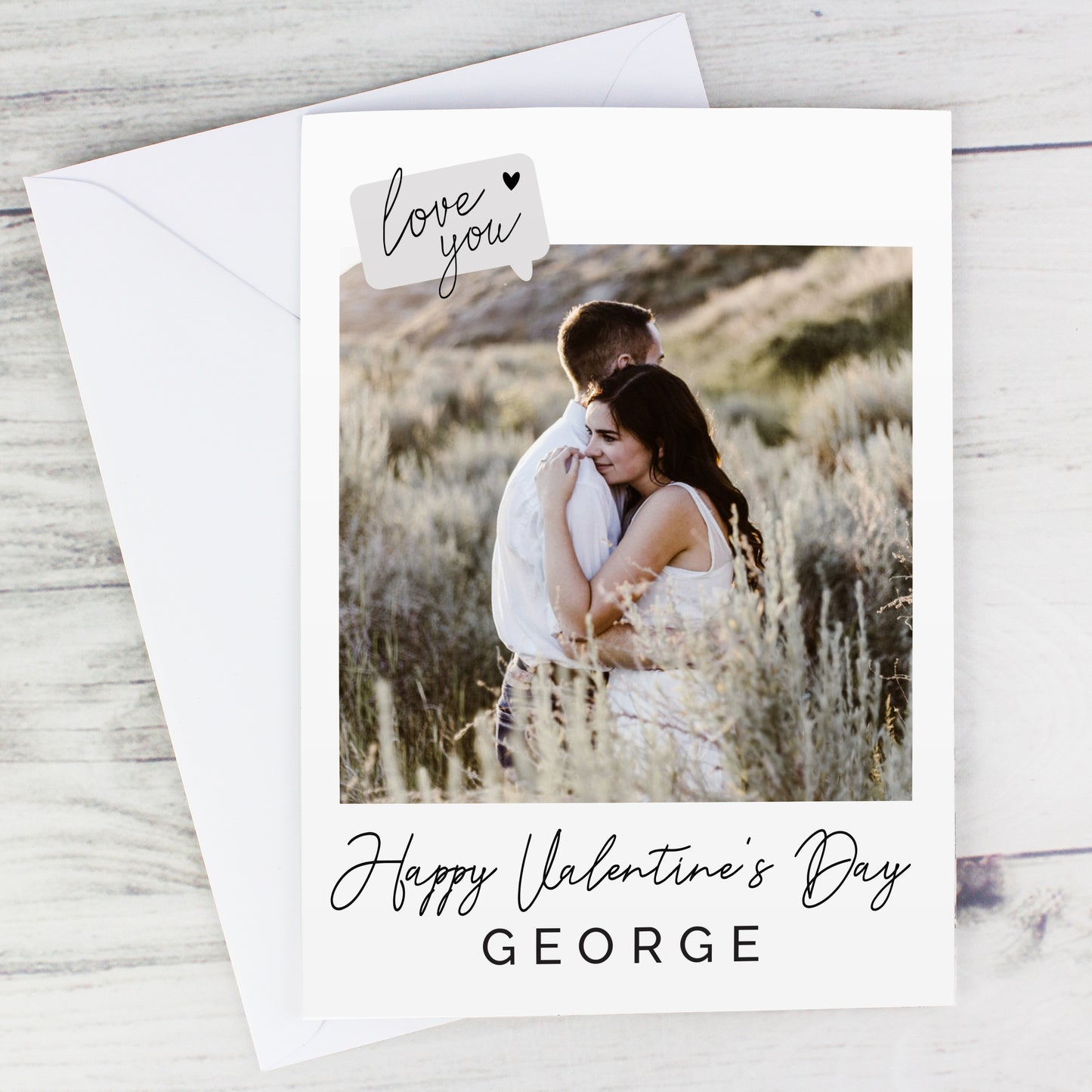 Personalised Love You Photo Upload Greeting Card - MK&JD Gifts