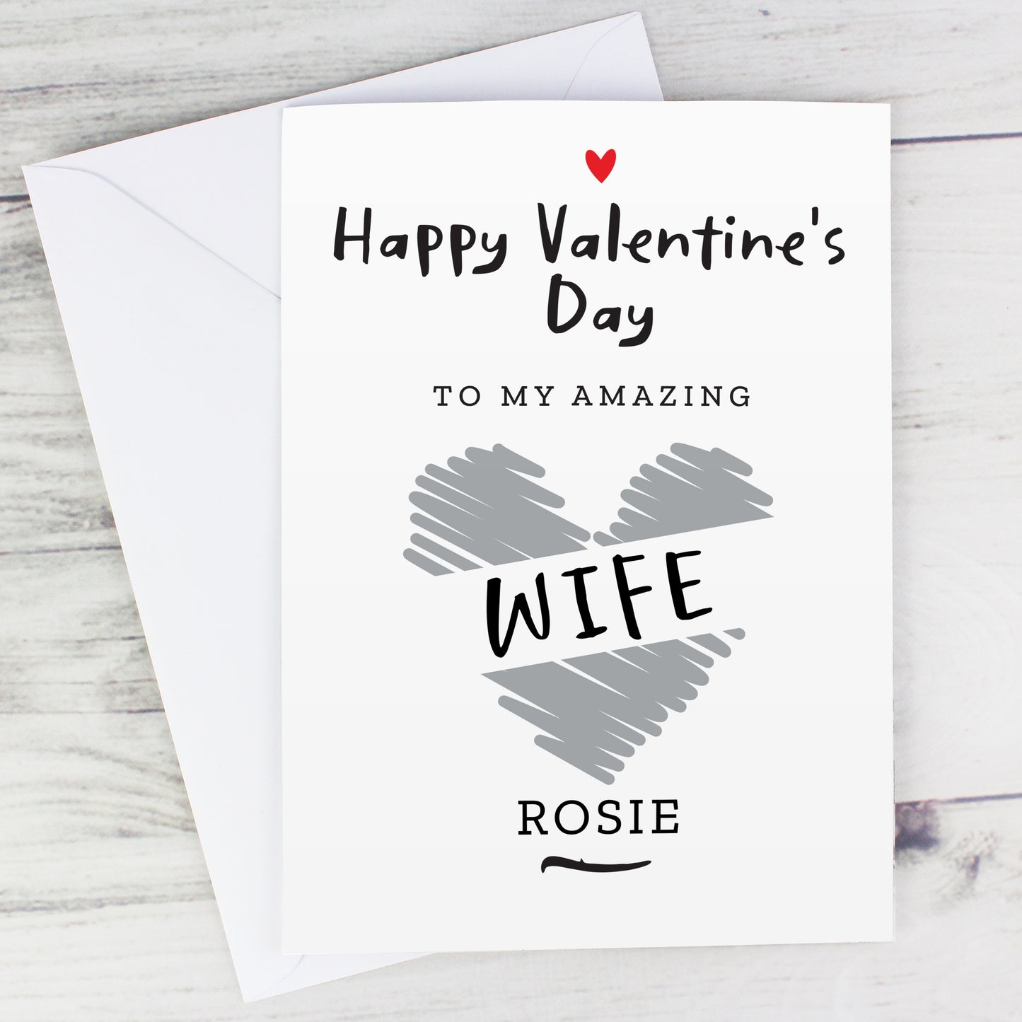 Personalised Happy Valentine's Day Card - MK&JD Gifts