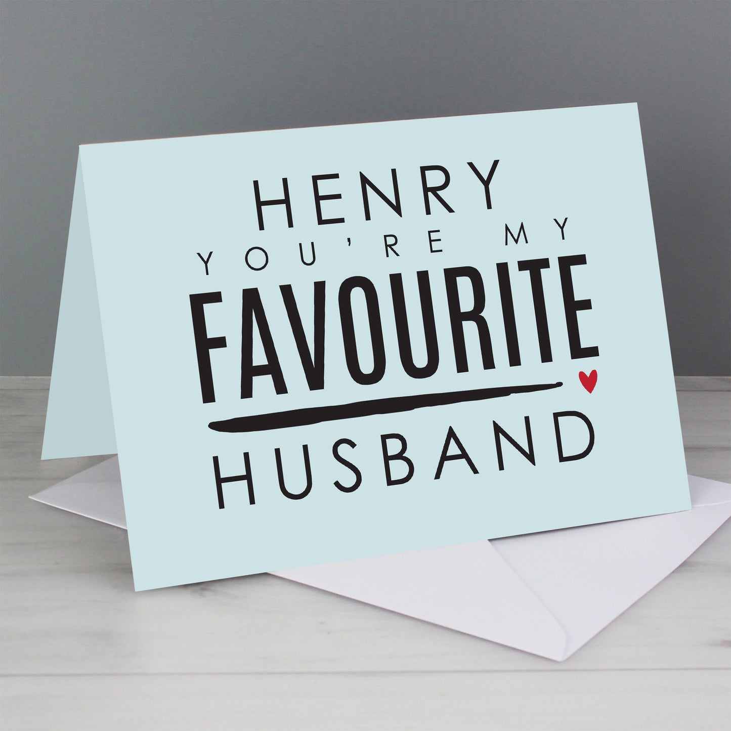 Personalised You're My Favourite Husband Card - MK&JD Gifts