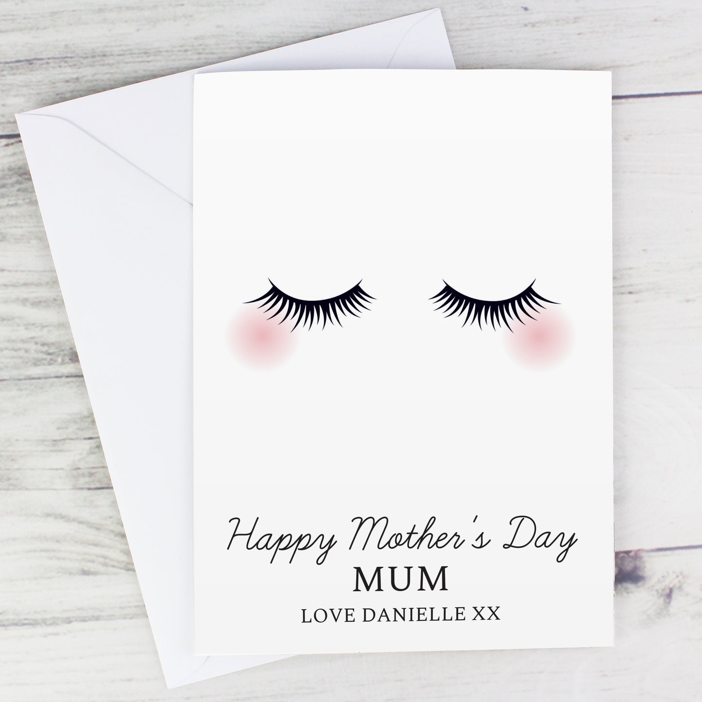 Personalised Eyelashes Card - MK&JD Gifts