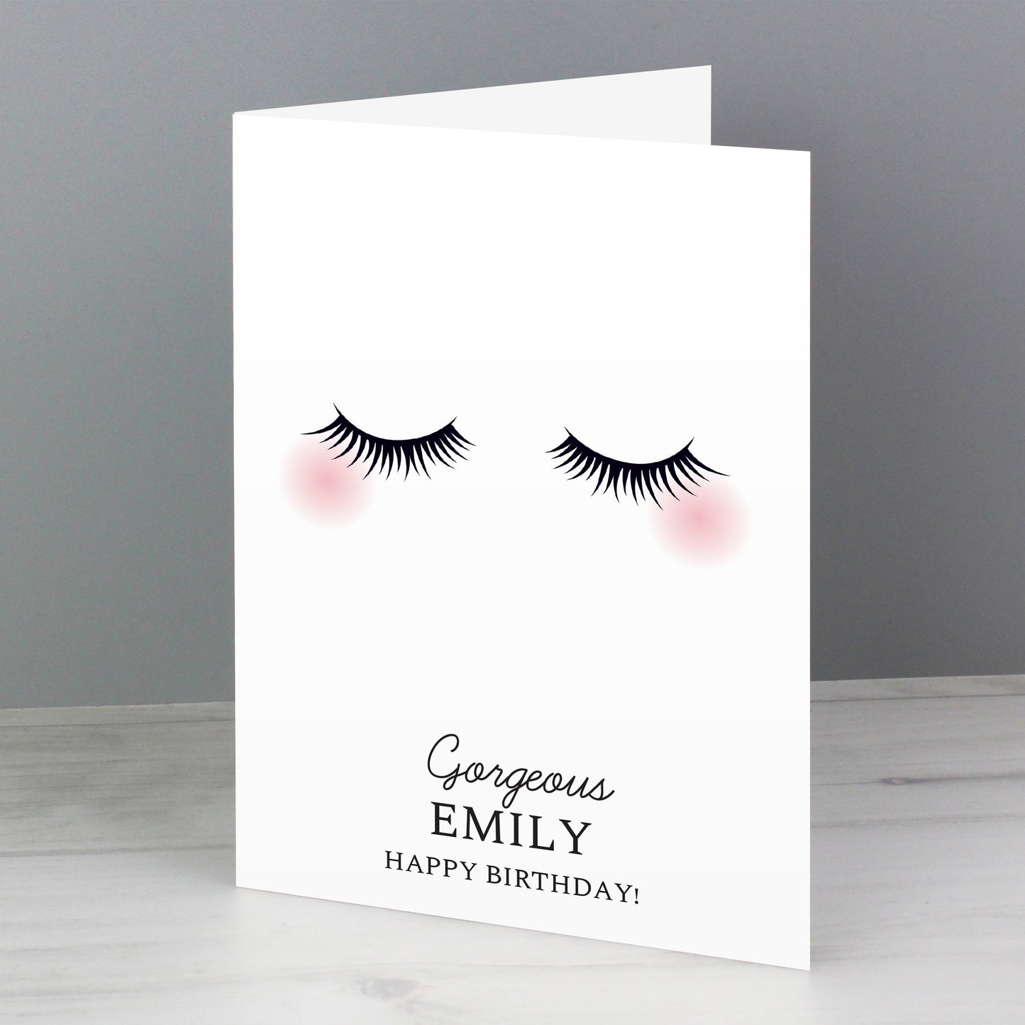 Personalised Eyelashes Card - MK&JD Gifts