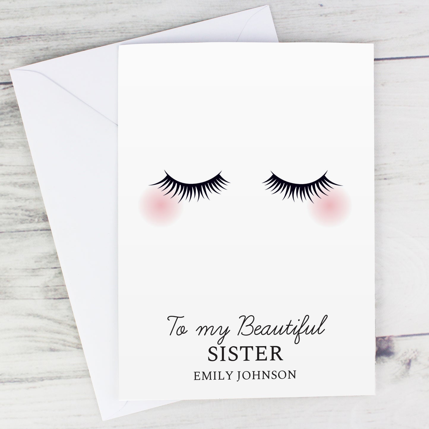 Personalised Eyelashes Card - MK&JD Gifts