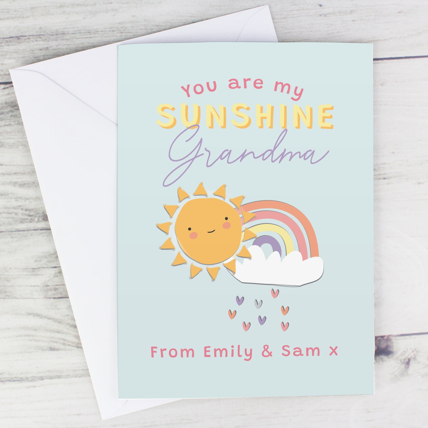 Personalised You Are My Sunshine Card - MK&JD Gifts