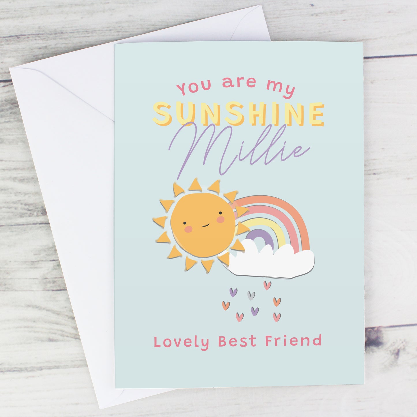 Personalised You Are My Sunshine Card - MK&JD Gifts